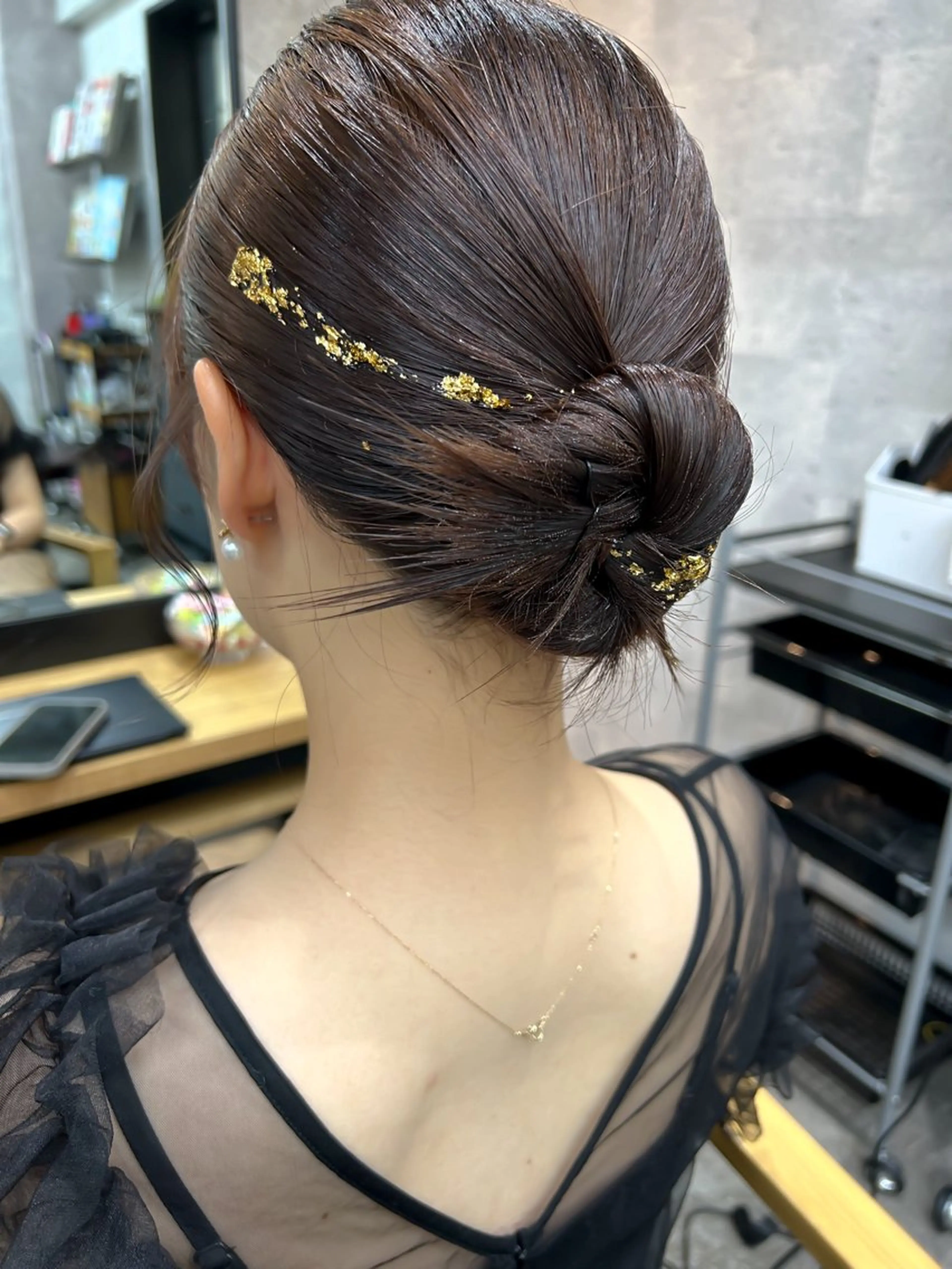 ミディアム ヘアアレンジ ヘアセット 飯塚 沙衣のヘアスタイル