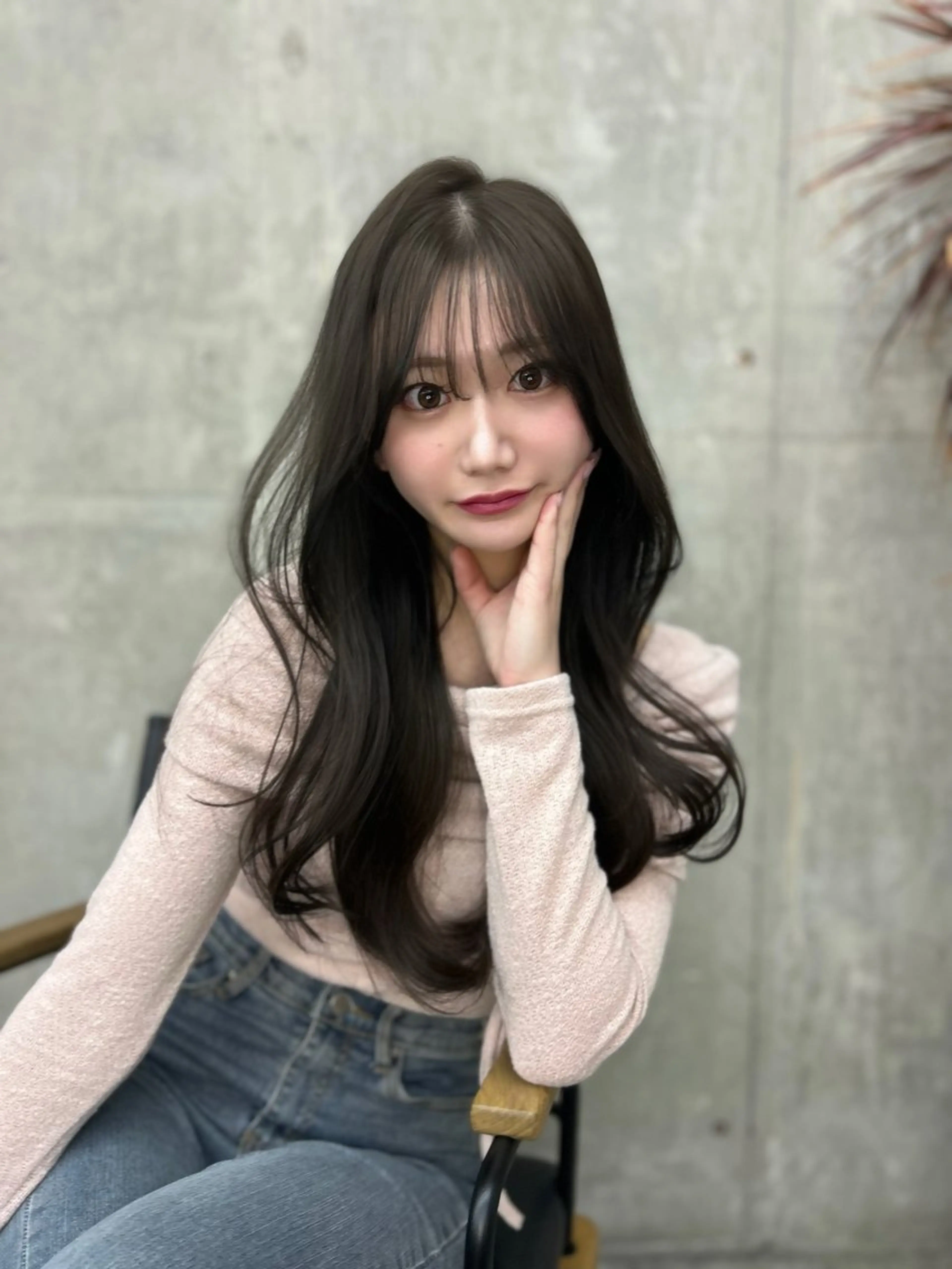 セミロング カラー カット ヘアカラー トリートメント 日韓レイヤー🇰🇷 艶カラー/ナカネのヘアスタイル