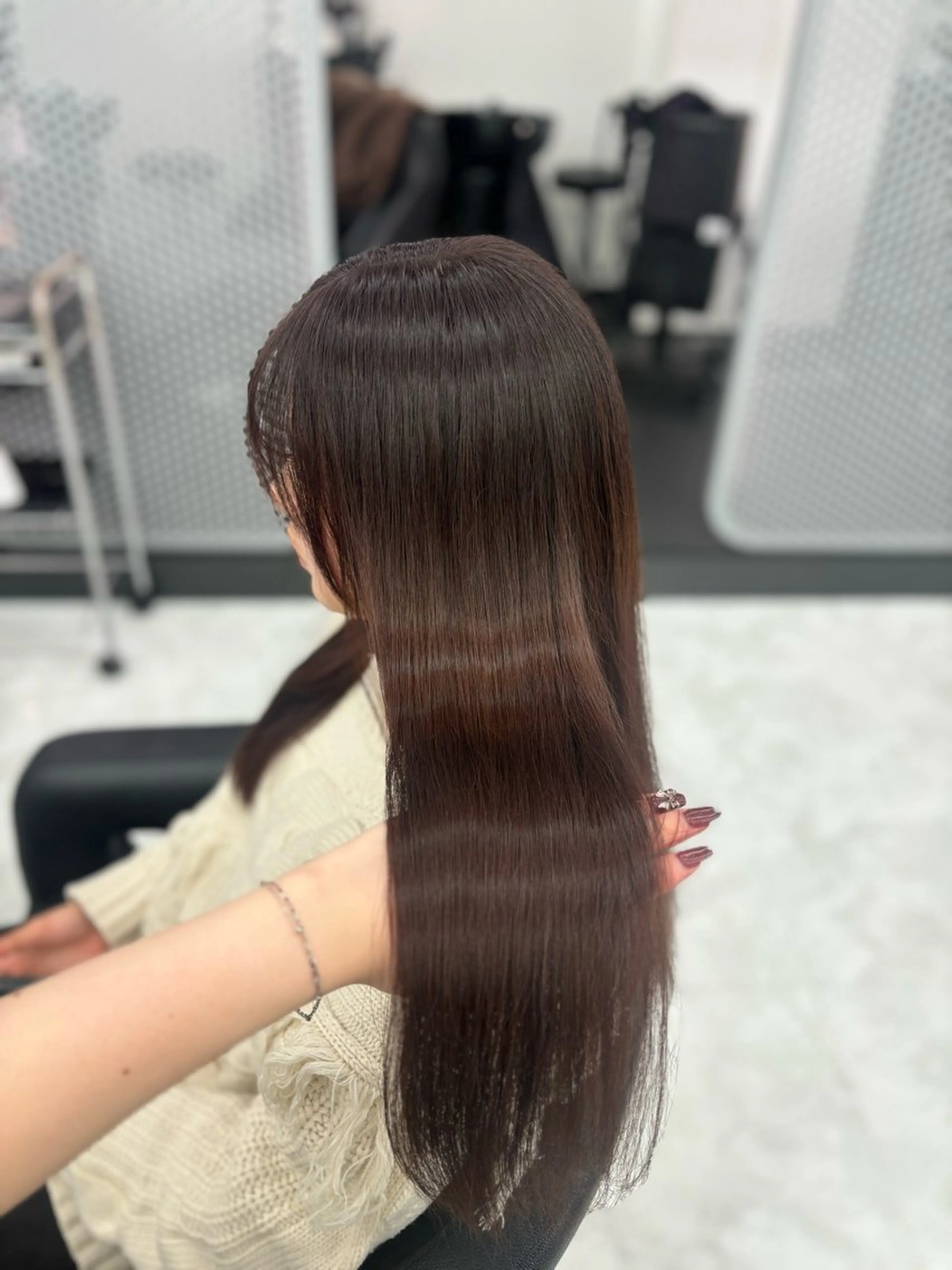 セミロング カラー ヘアカラー トリートメント 🤍レイヤー/顔周り 暖色hirari🤍のヘアスタイル