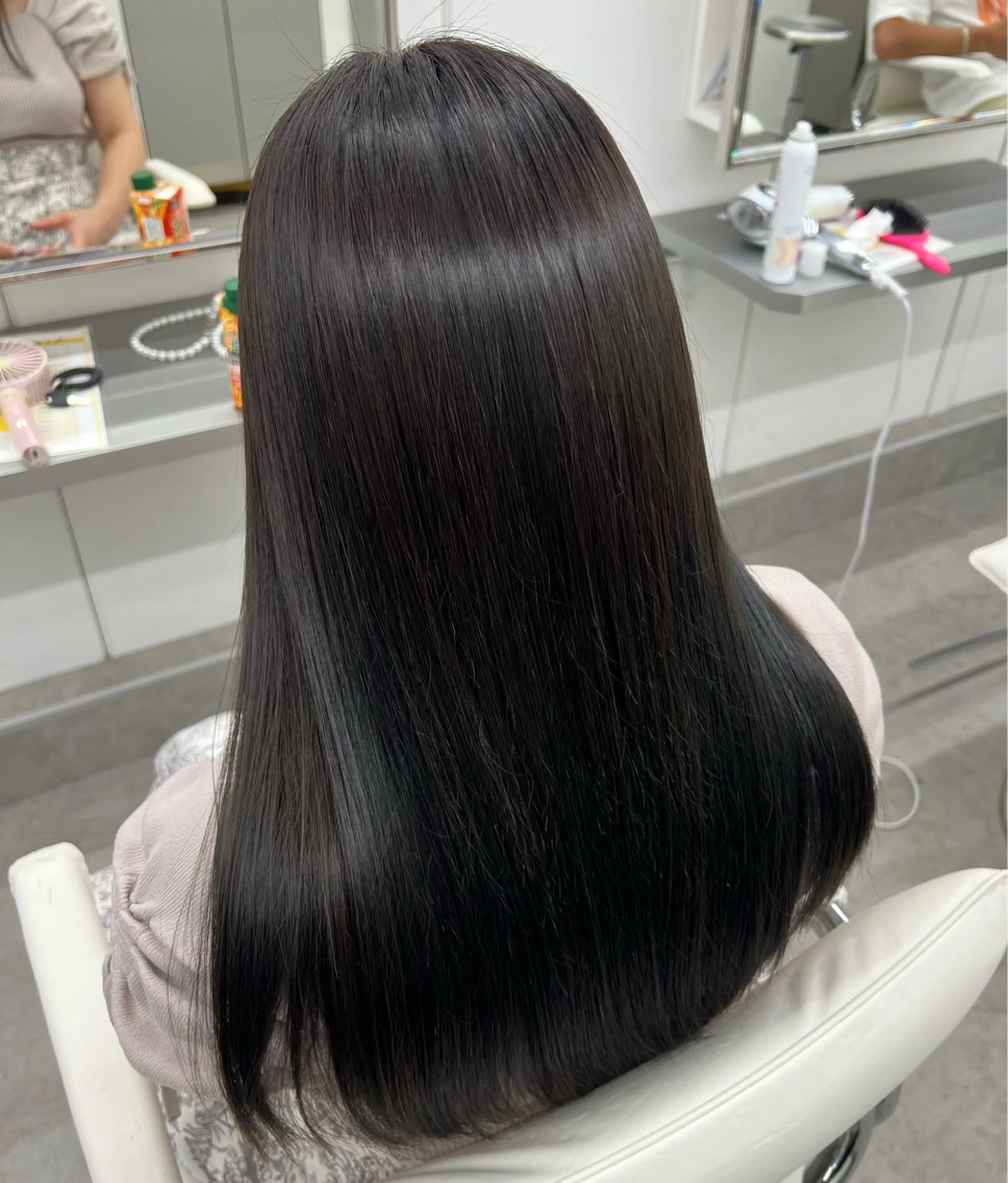 ロング カット 縮毛矯正 "美髪"ストレート 矯正/佐野友尉のヘアスタイル