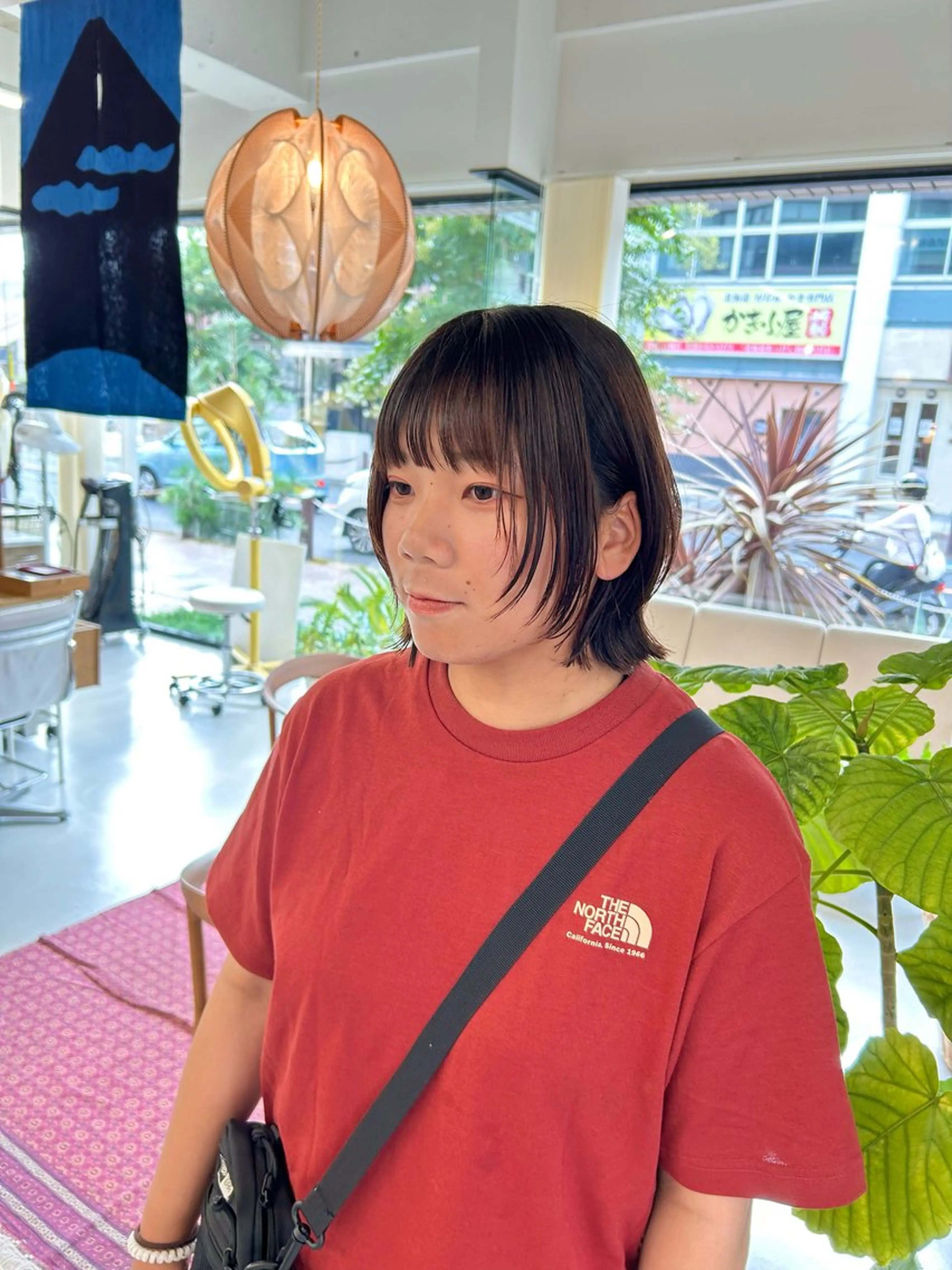 ショート ボブレイヤー ボブ レイヤーカット 藤原 あかりのヘアスタイル