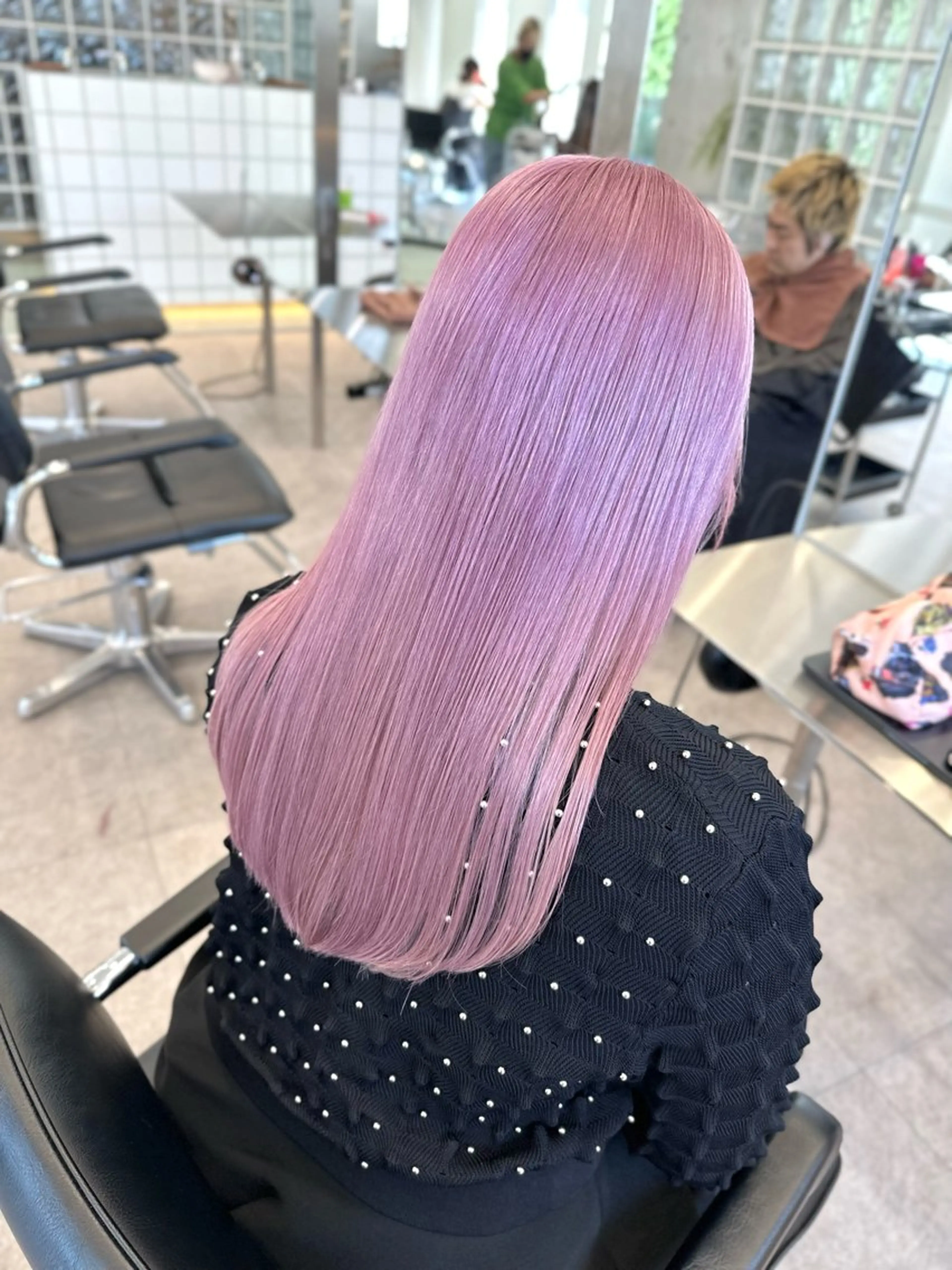 ロング カラー ベージュカラー ブリーチ ダブルカラー ハイトーンカラー ミルクティーベージュ ❣️本日ショート カット大募集❣️のヘアスタイル