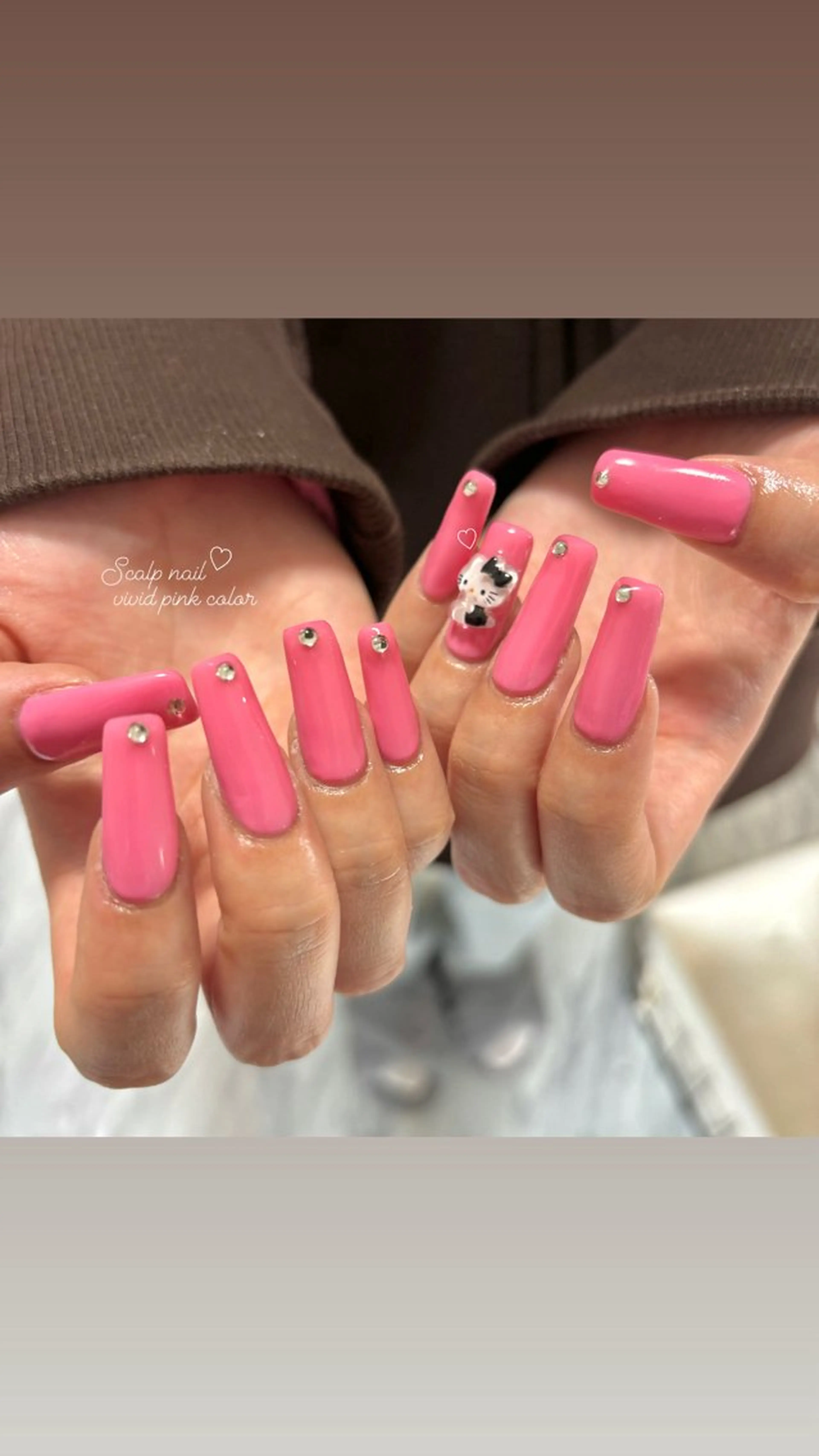 【オフ無】長さだし🎀ワンカラー🤍マグネット.ミラー.フラッシュ可の写真
