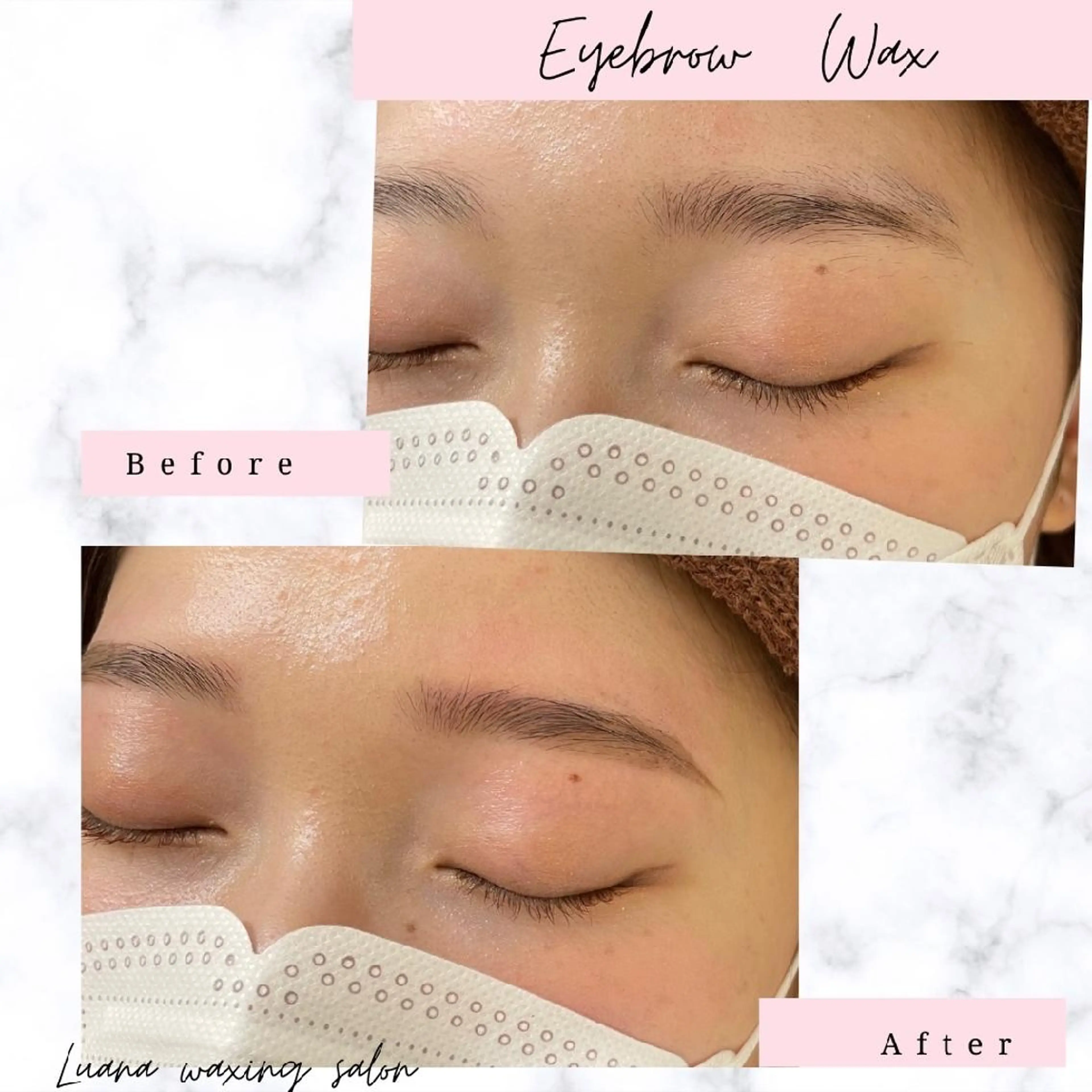 アイブロウ 眉毛ワックス脱毛 Luana waxing salon所属・Luana wax 🐚根本のエステ・リラクイメージ