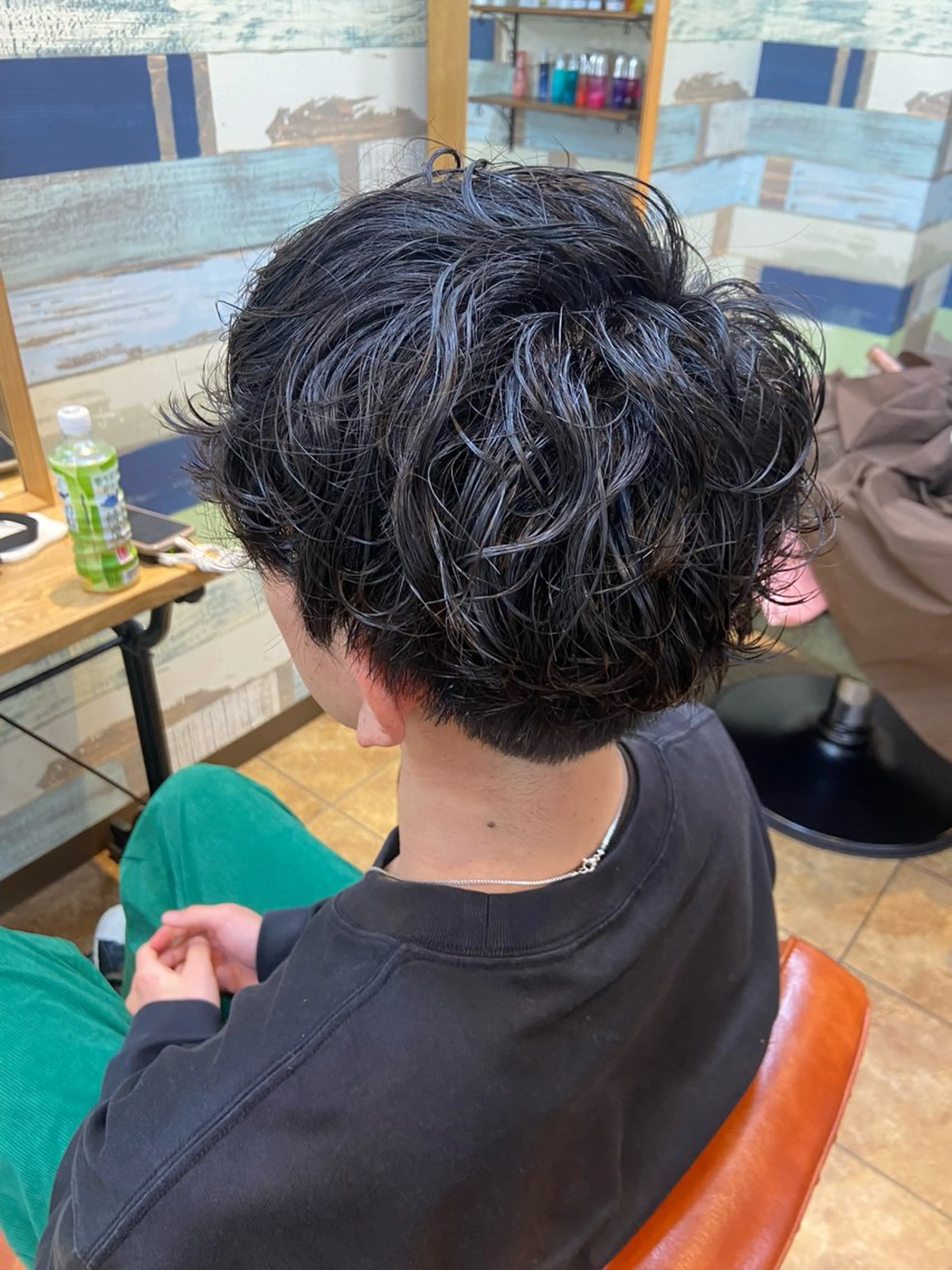 パーマ メンズ カット パーマ オーブヘアースペース新宿店所属・🎀透明感カラー yui🎀のヘアスタイル