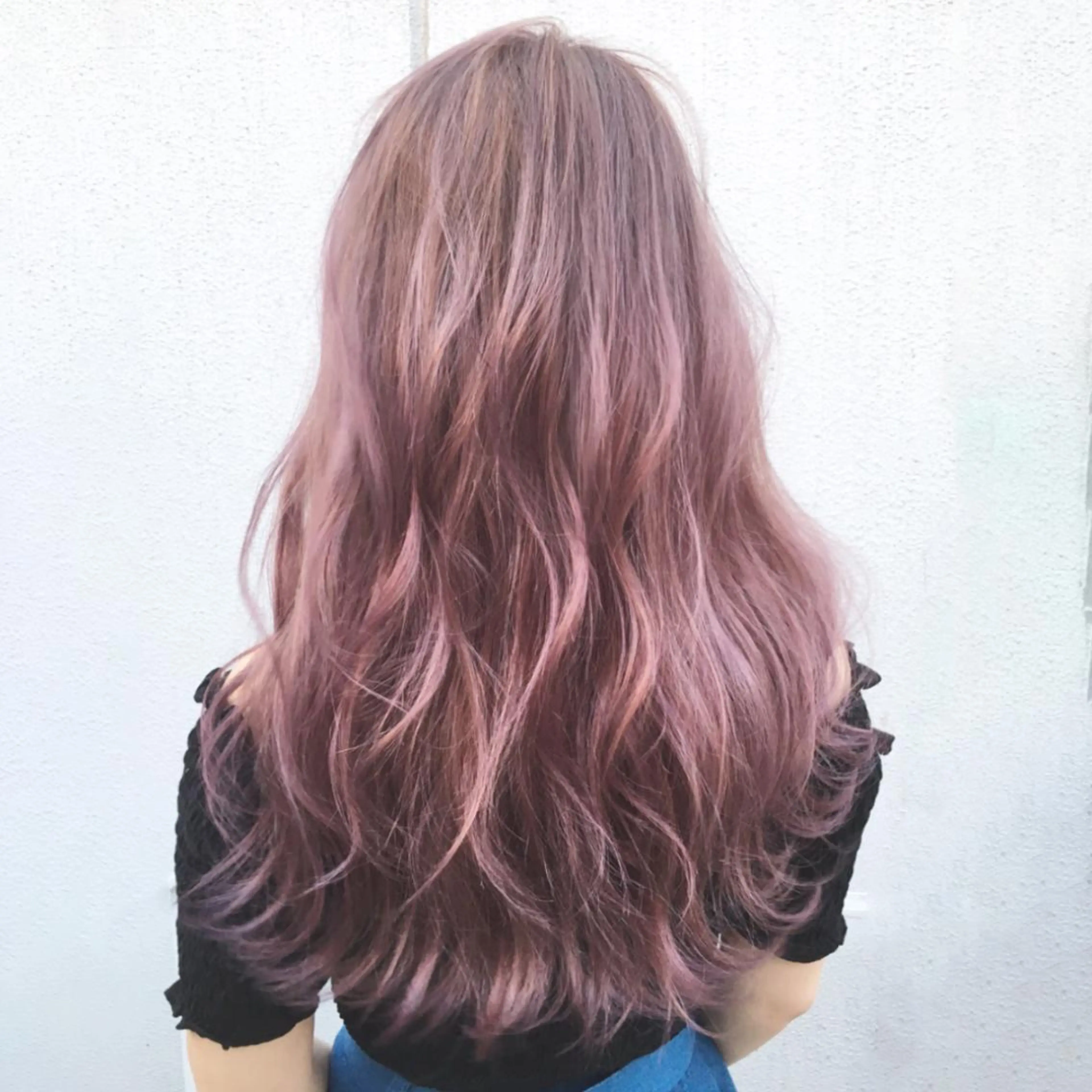 ロング カラー パーマ ヘアアレンジ ラベンダーカラー ラベンダーピンク ピンクカラー 外国人風カラー カット ヘアカラー トリートメント ITbyALBUM 松戸のヘアスタイル