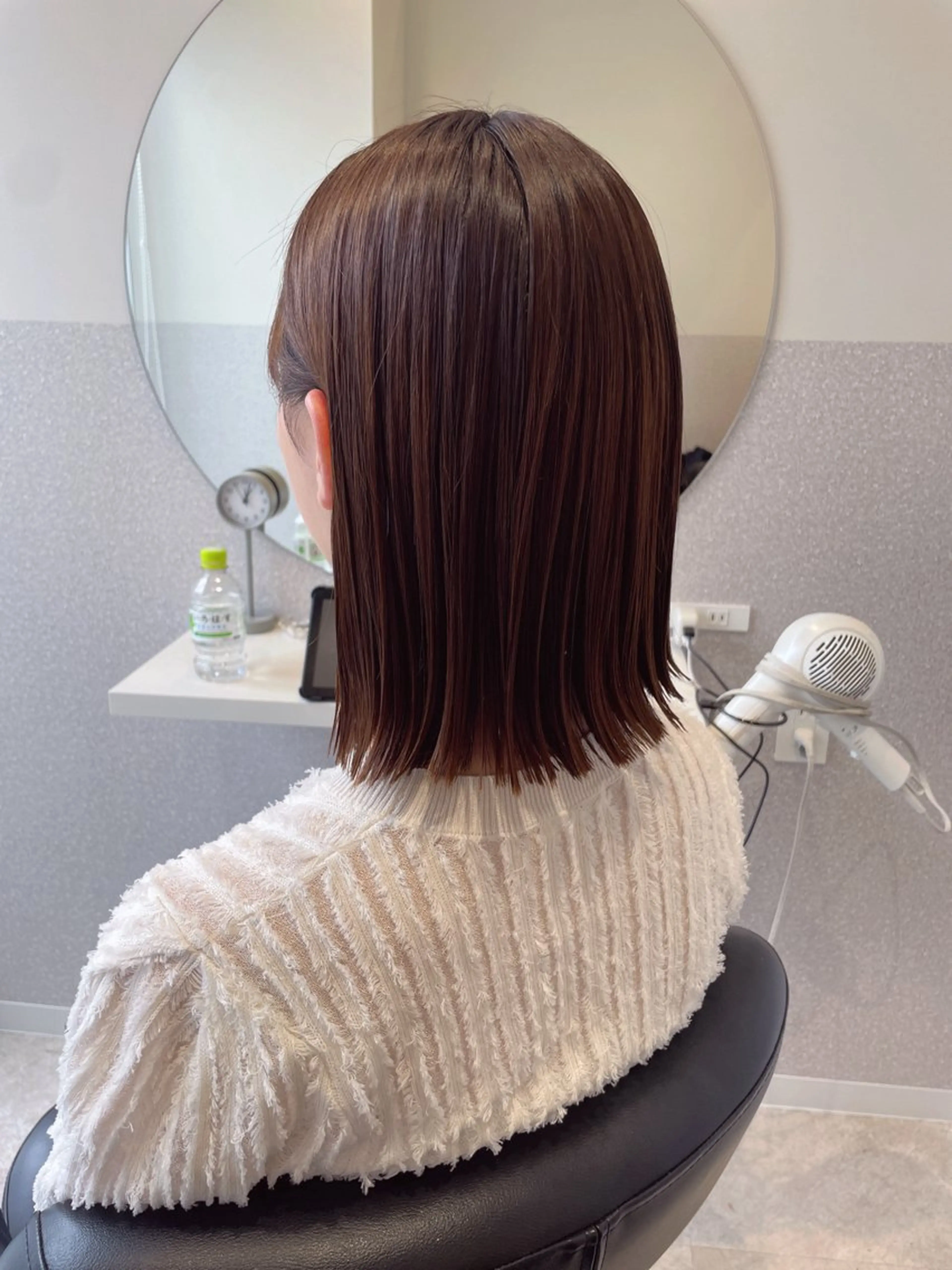 ミディアム 酸性ストレート カット 縮毛矯正 女性リピ90%🍨 🩷佐藤みずきのヘアスタイル