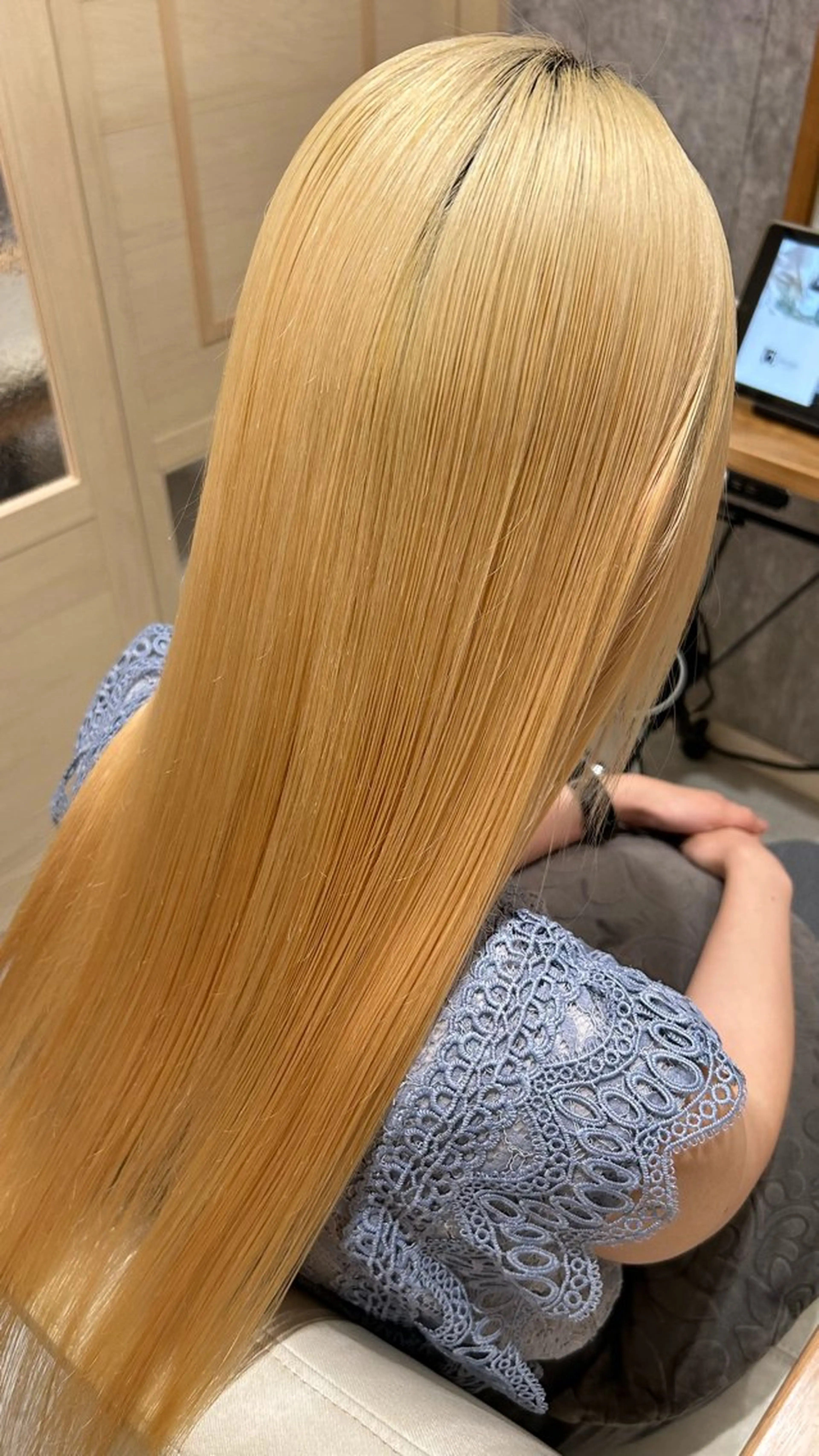 ロング カラー ブリーチ ♣️カットモデル募集 YUUGA♣️のヘアスタイル