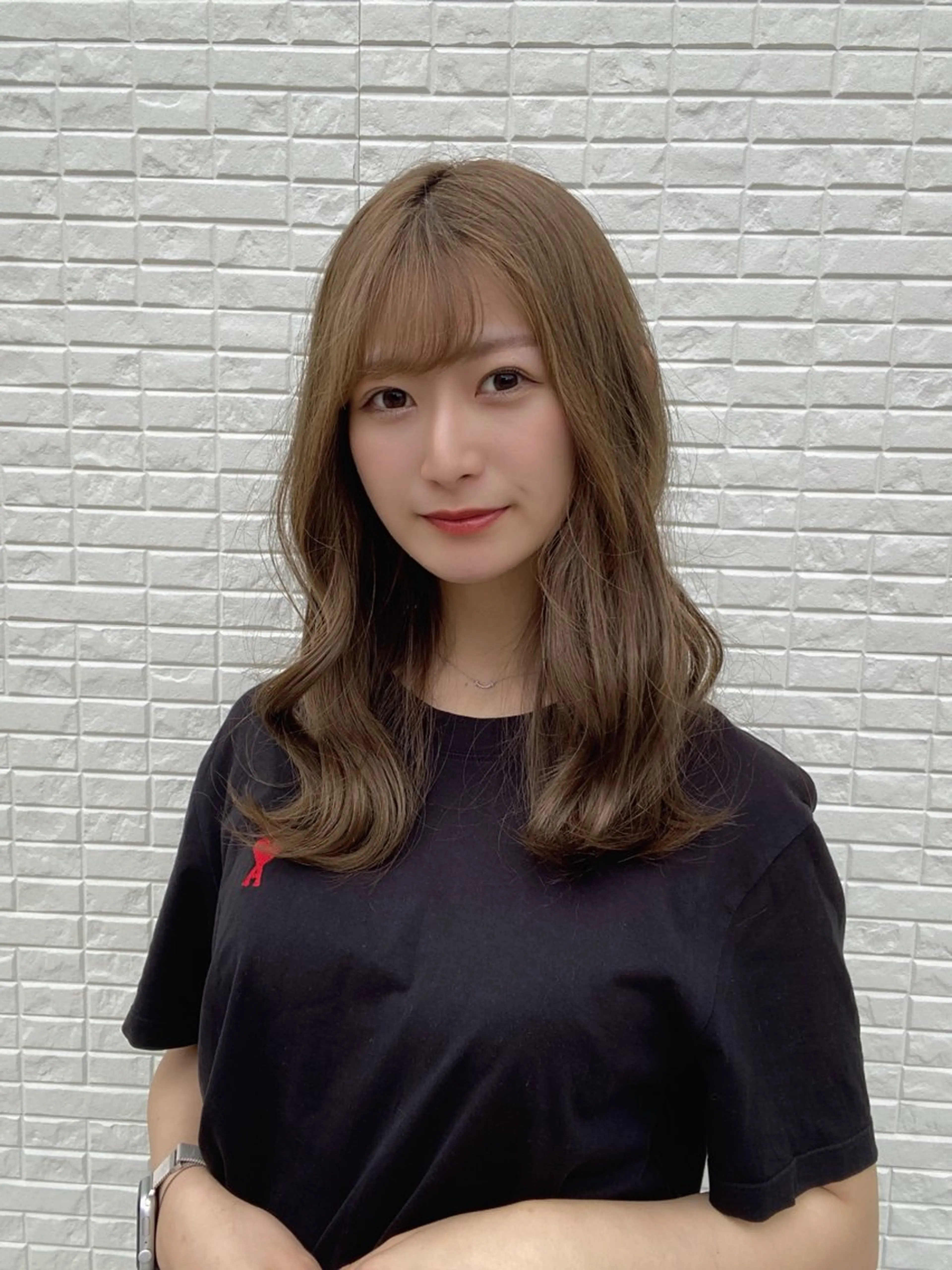 セミロング ✨韓国風レイヤー/ 透明感カラー🩶りくのヘアスタイル