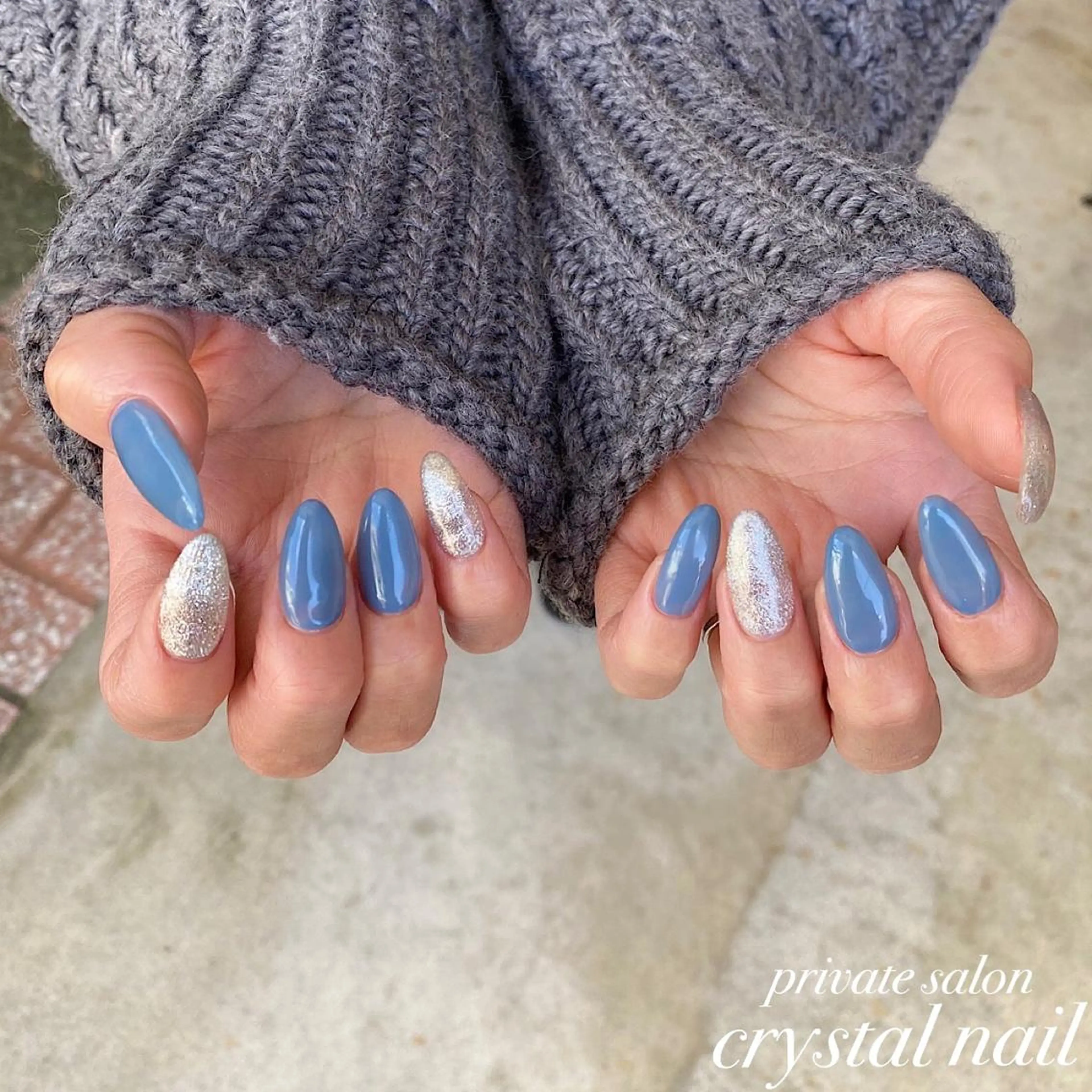 ネイル 冬ネイル Crystal Nailのネイルデザイン