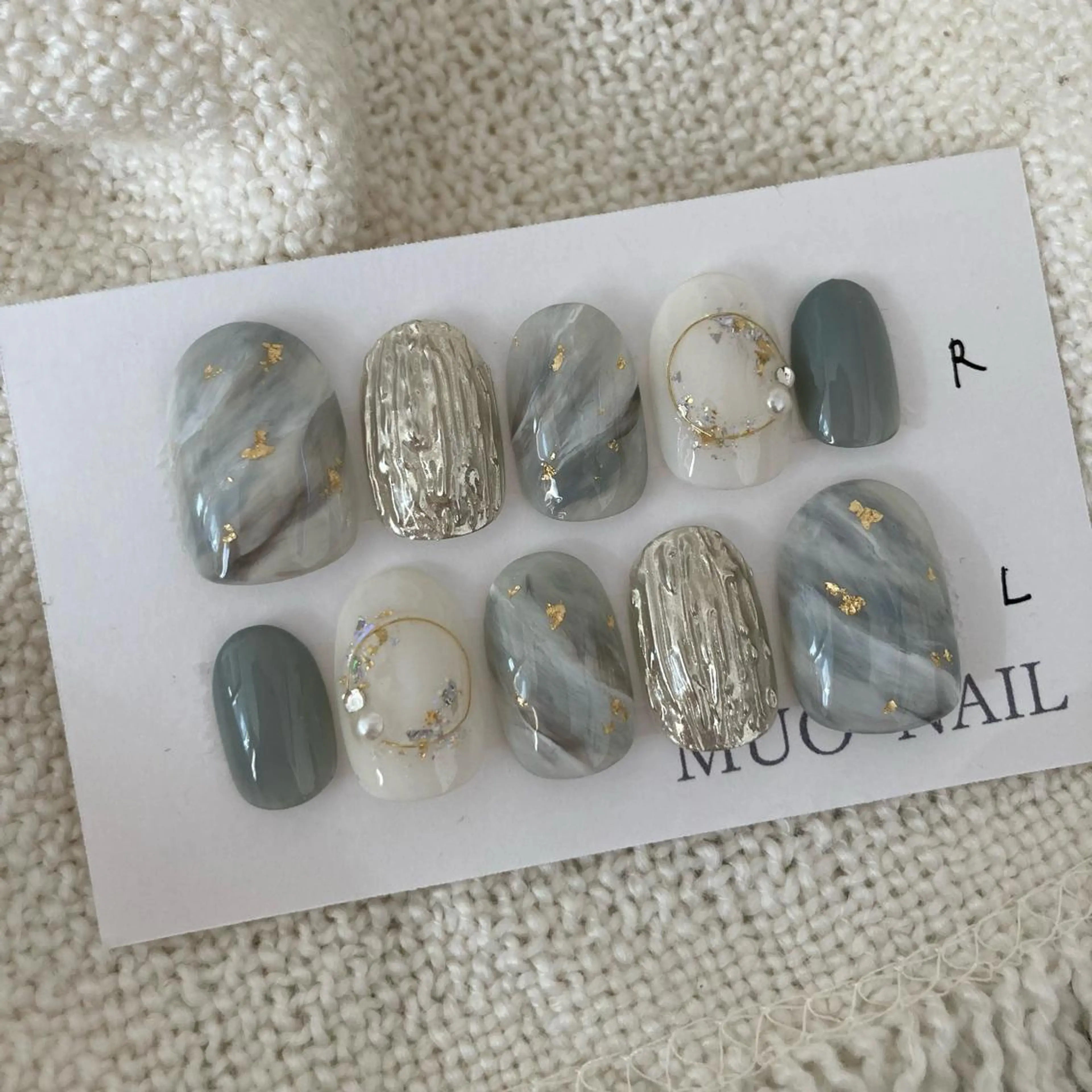 ネイル ネイルチップ Sand by muoのネイルデザイン