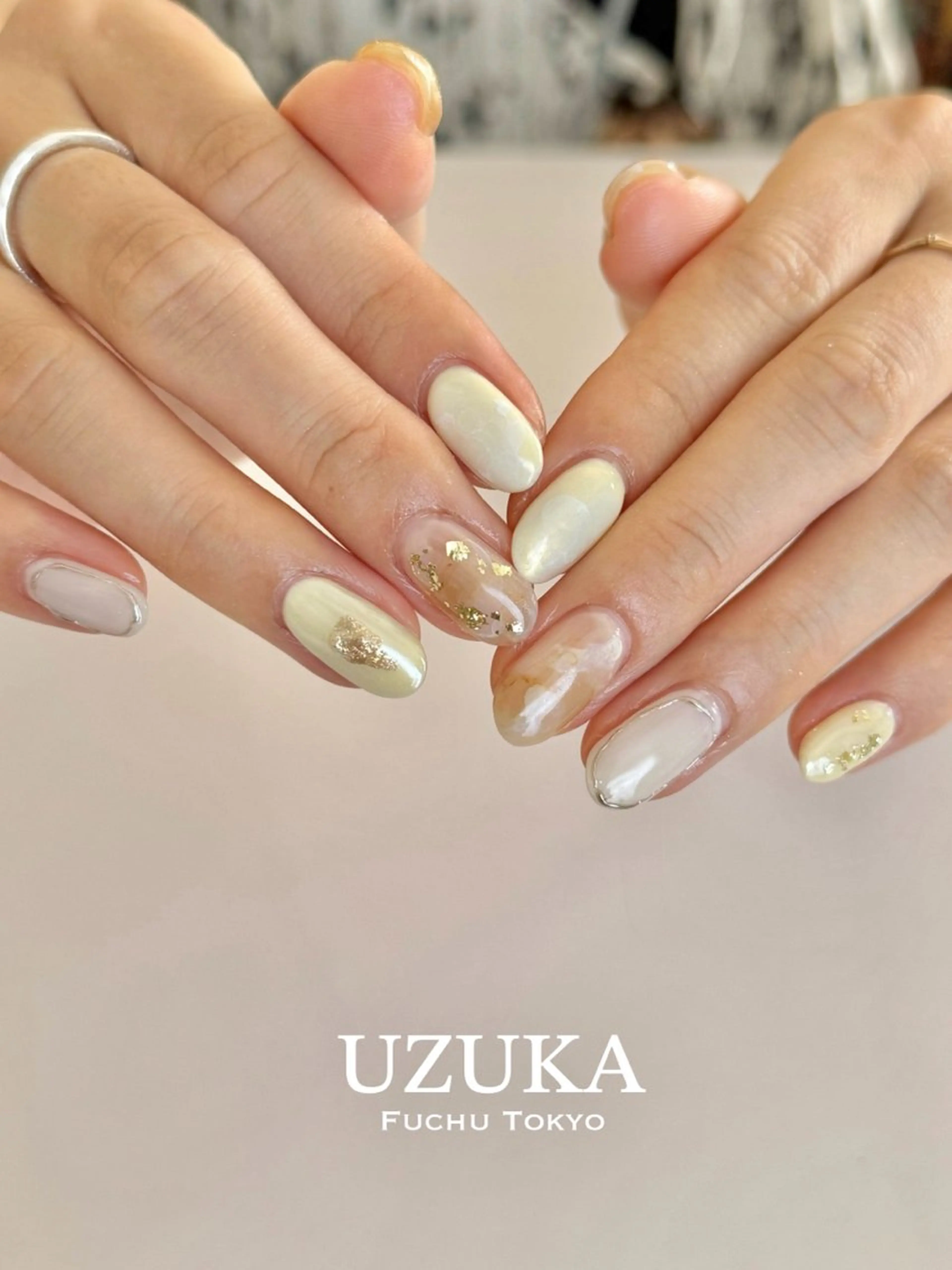 ネイル 夏ネイル 黄色 【 enn 】 Uzuka Yukaのネイルデザイン