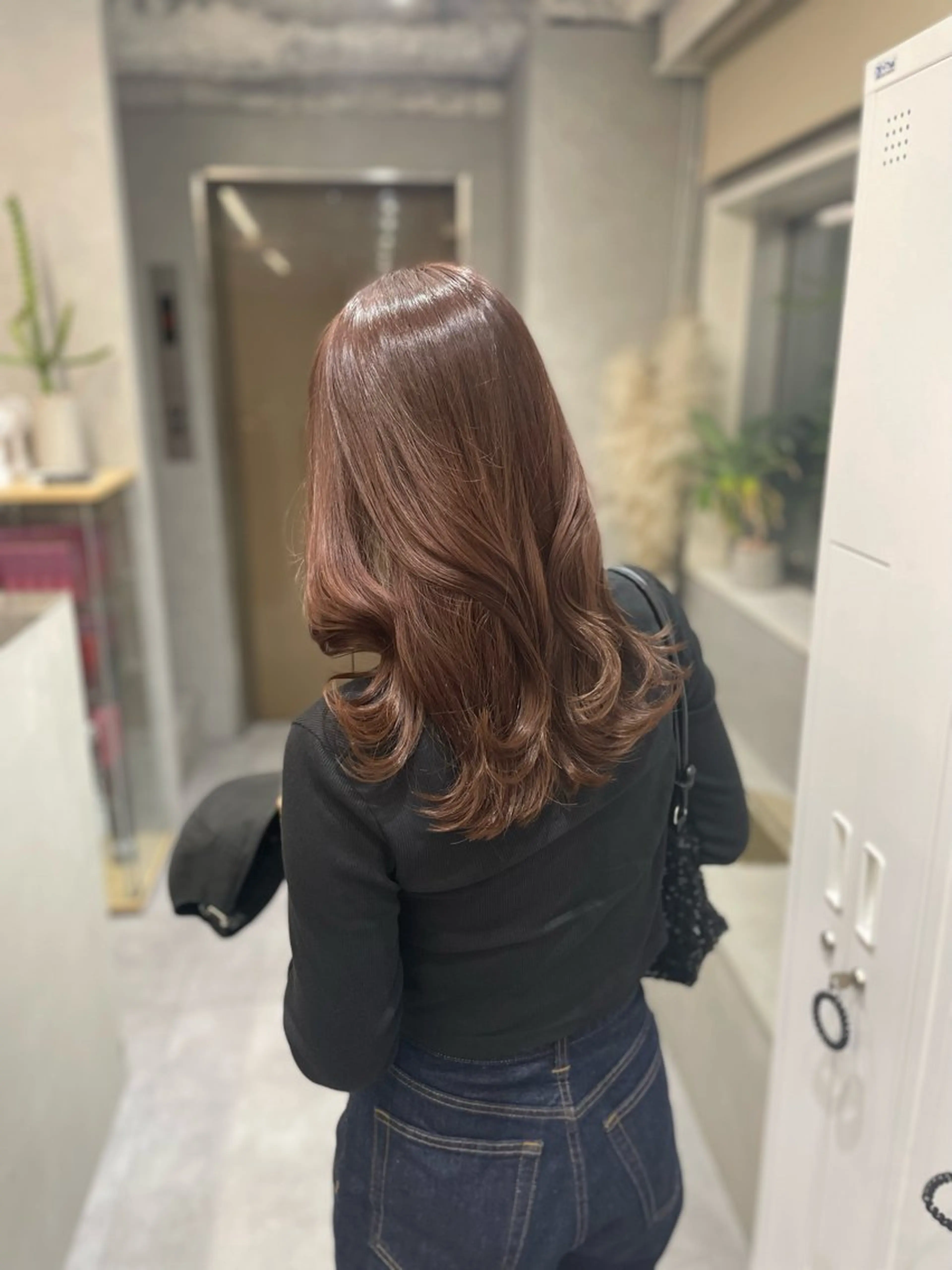 ロング カラー aoi/暖色カラー/ プツッとボブ🎀のヘアスタイル