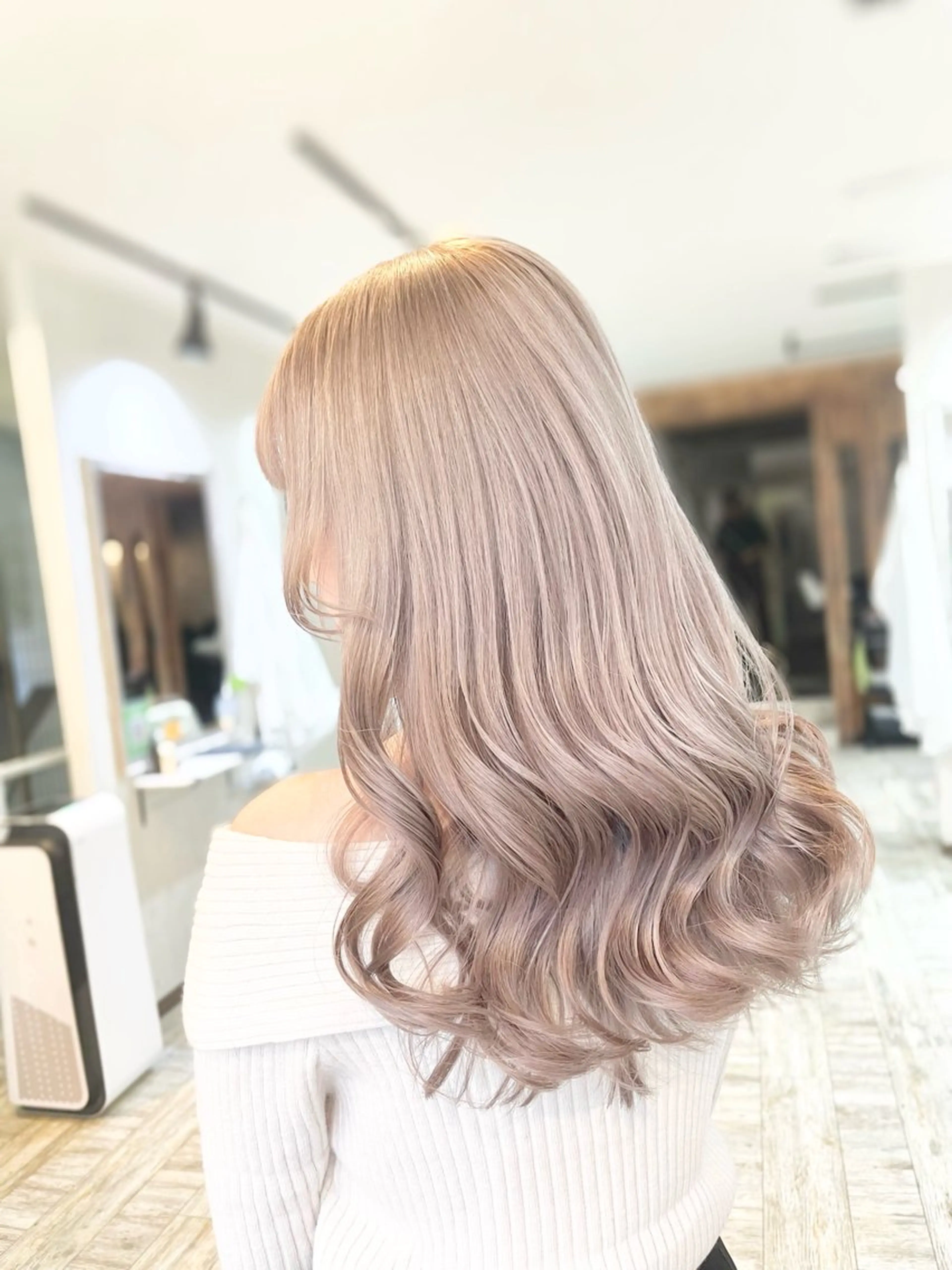 ロング カラー カット ヘアカラー トリートメント motel所属・モデルや芸能人も通う ✨マンツーマンサロンのヘアスタイル