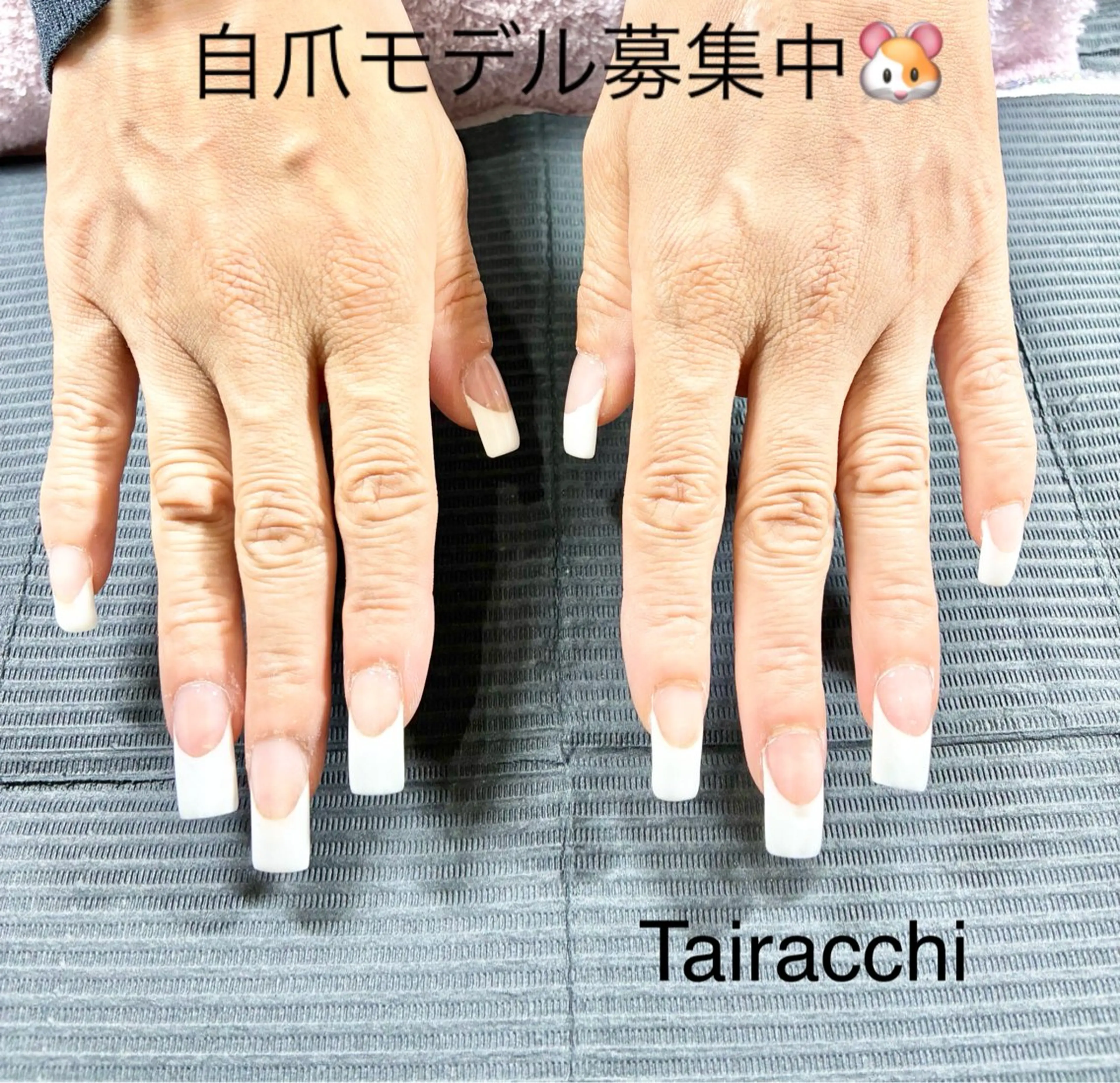 ネイル フレンチネイル スカルプネイル Tairacchi ﾀｲﾗｯﾁのネイルデザイン