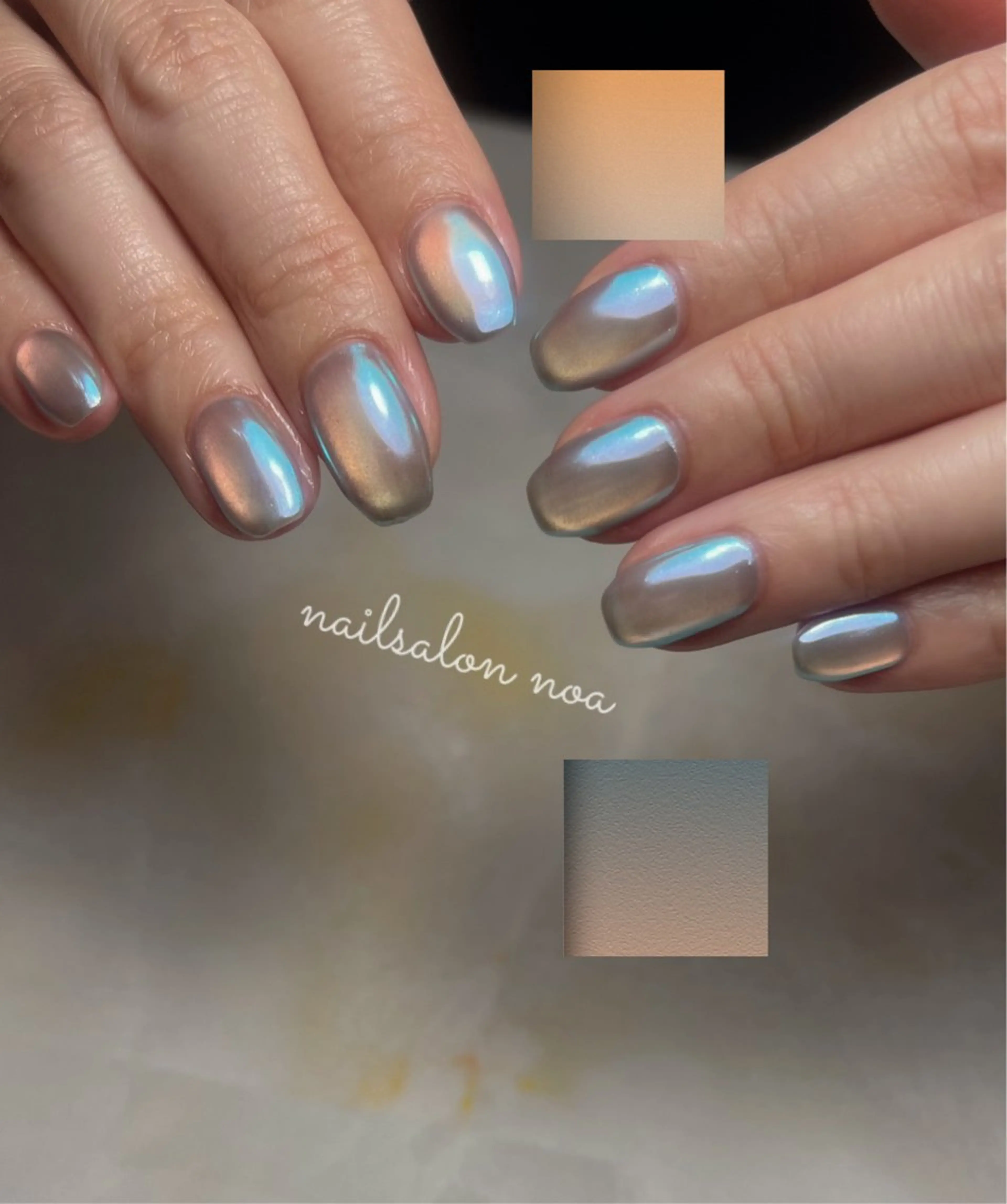 マグネット＋オーロラ✨キラキラうるうるネイル💅パラジェル使用の写真
