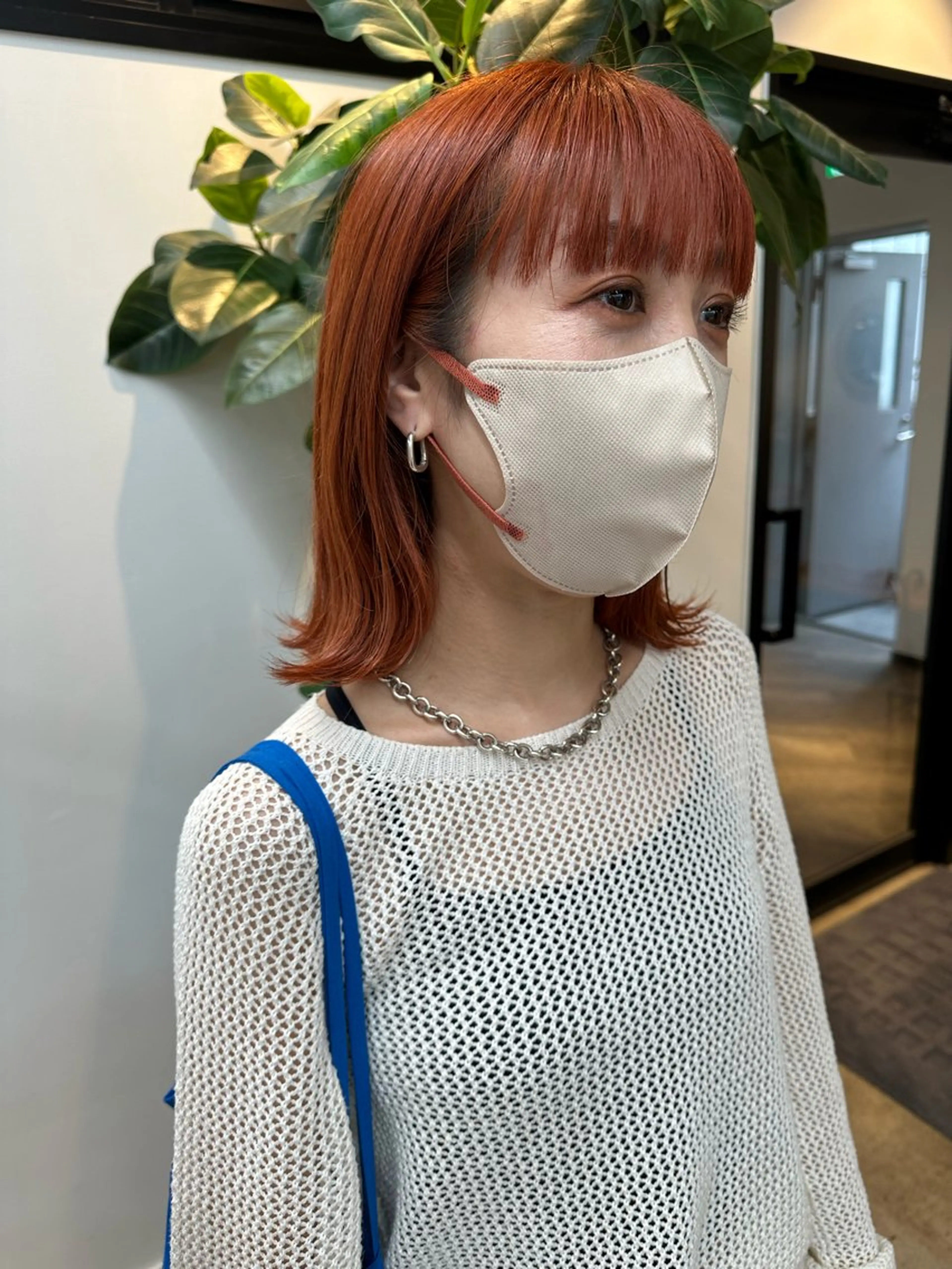 ミディアム カラー yuika .のヘアスタイル