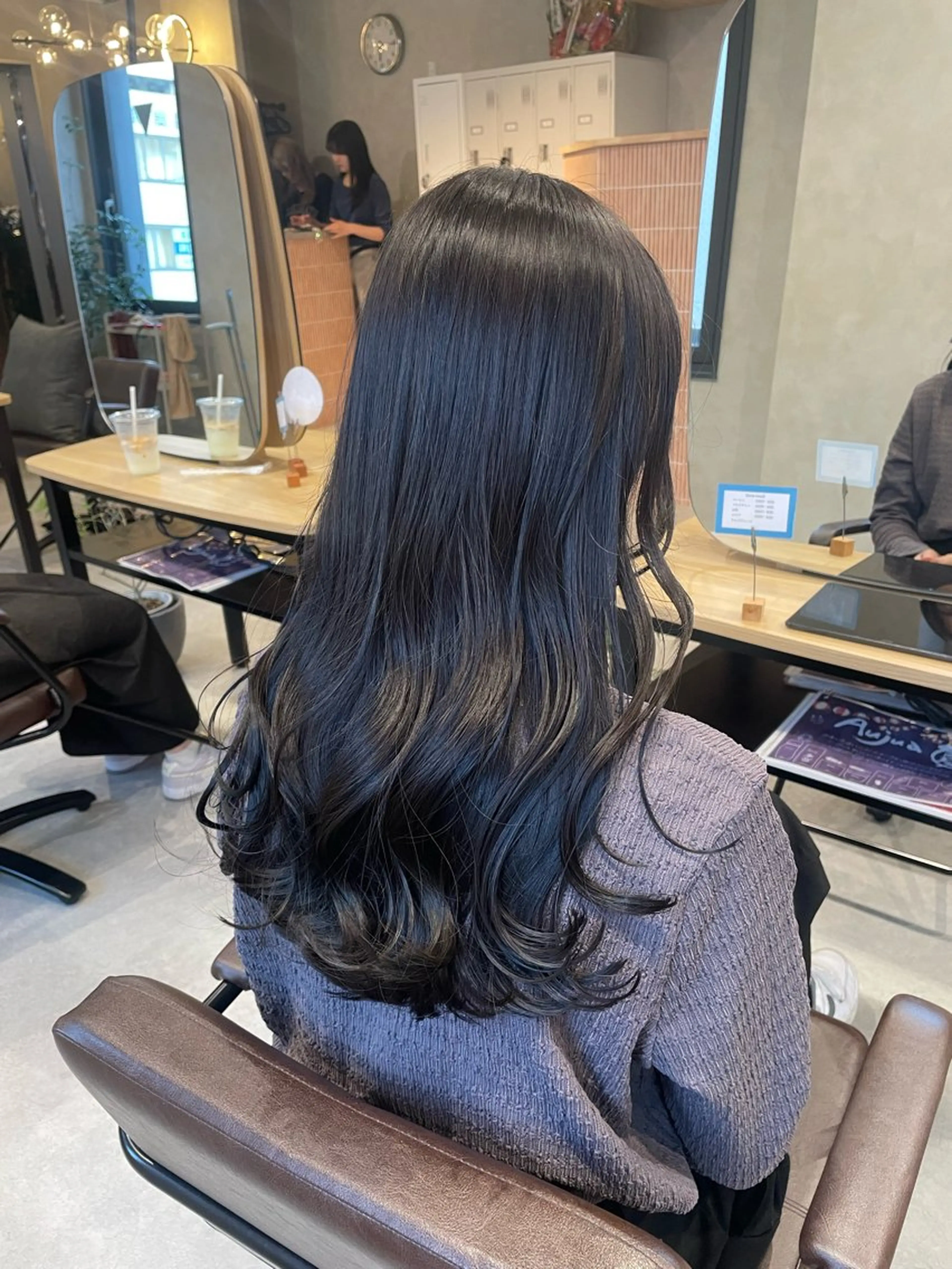 ロング カラー カット イヌマル アユ / Fier umedaのヘアスタイル