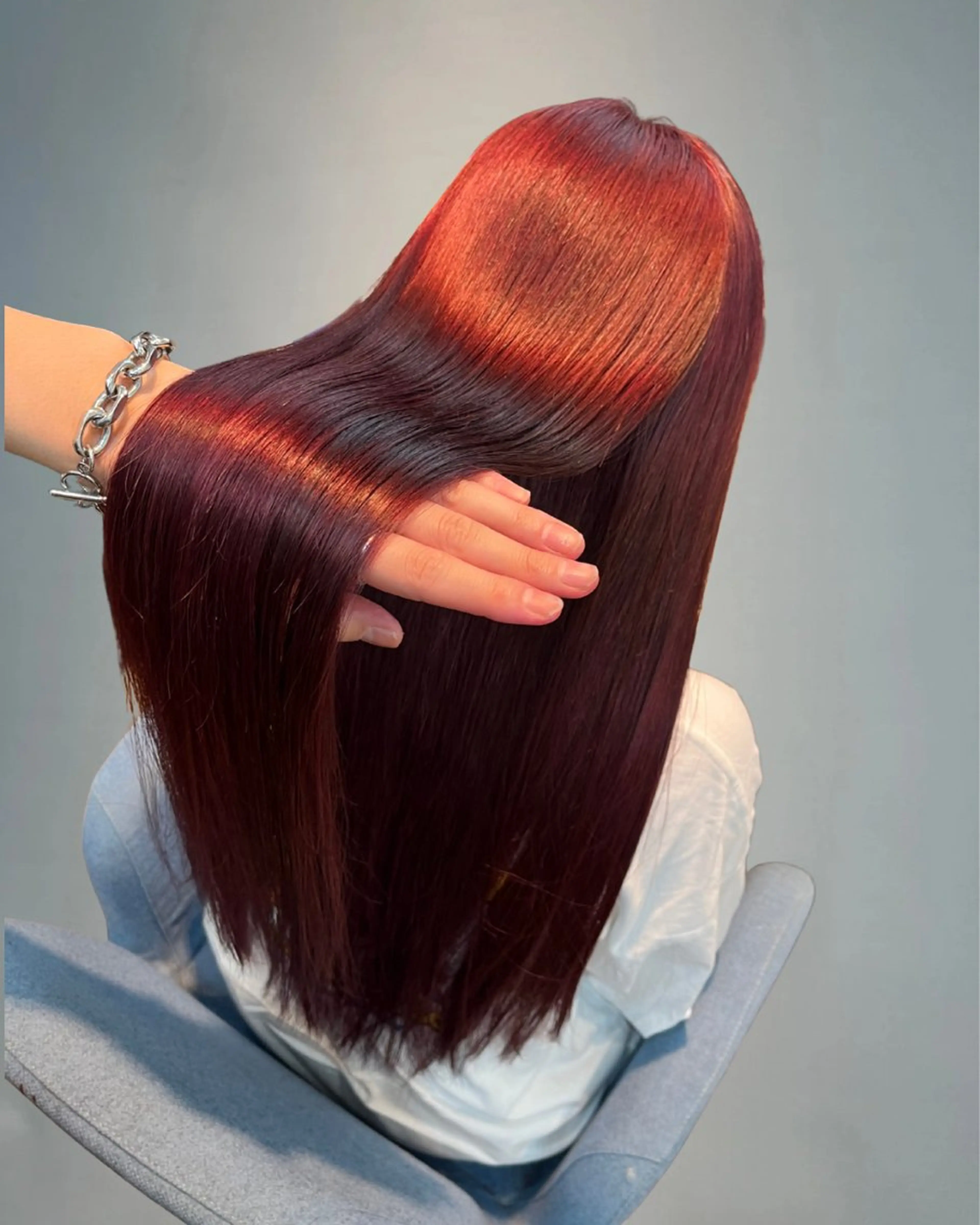 ロング カラー カット ヘアカラー 《髪質改善 UN BLEACH》のヘアスタイル