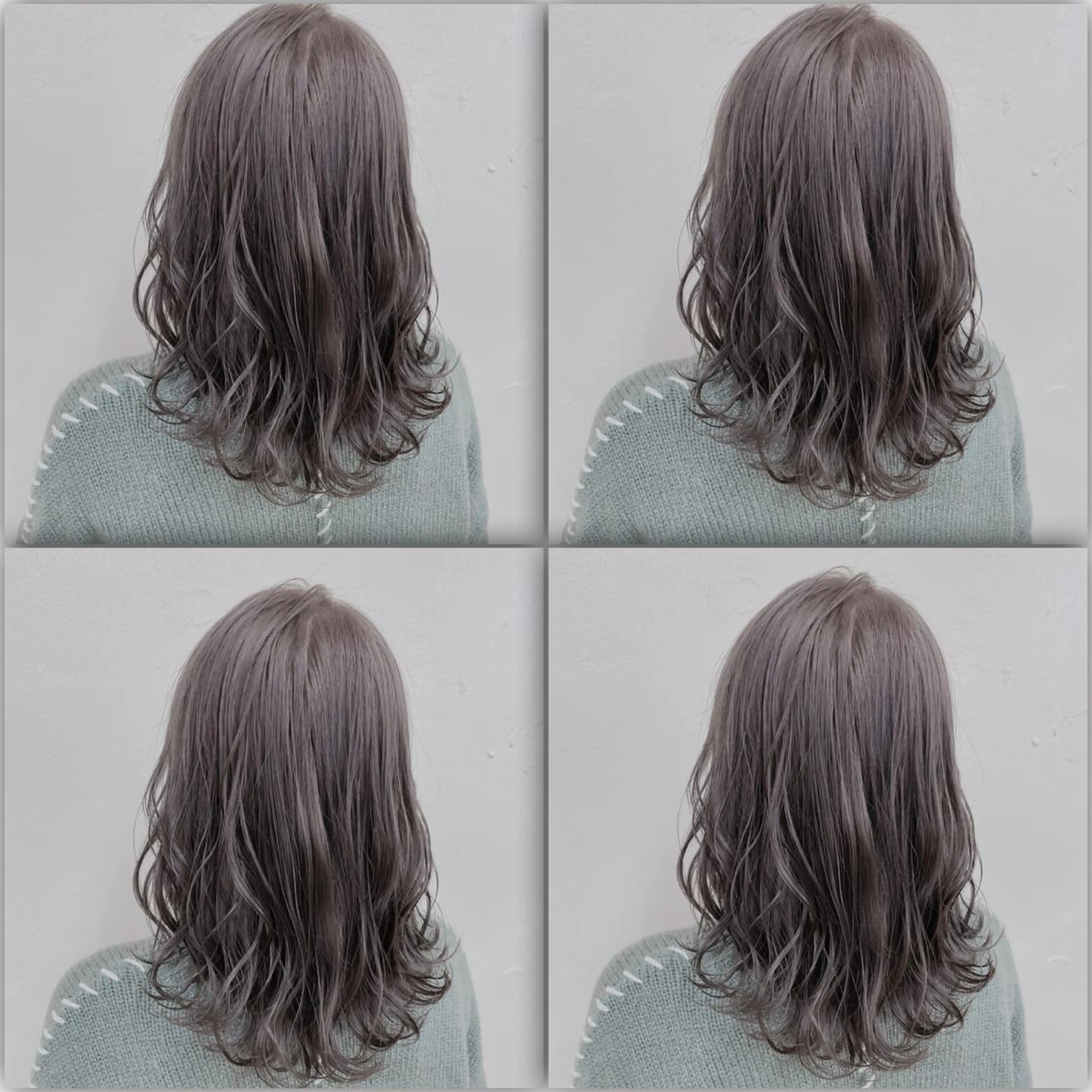 ミディアム カラー ケアブリーチ 韓国レイヤーKYONのヘアスタイル