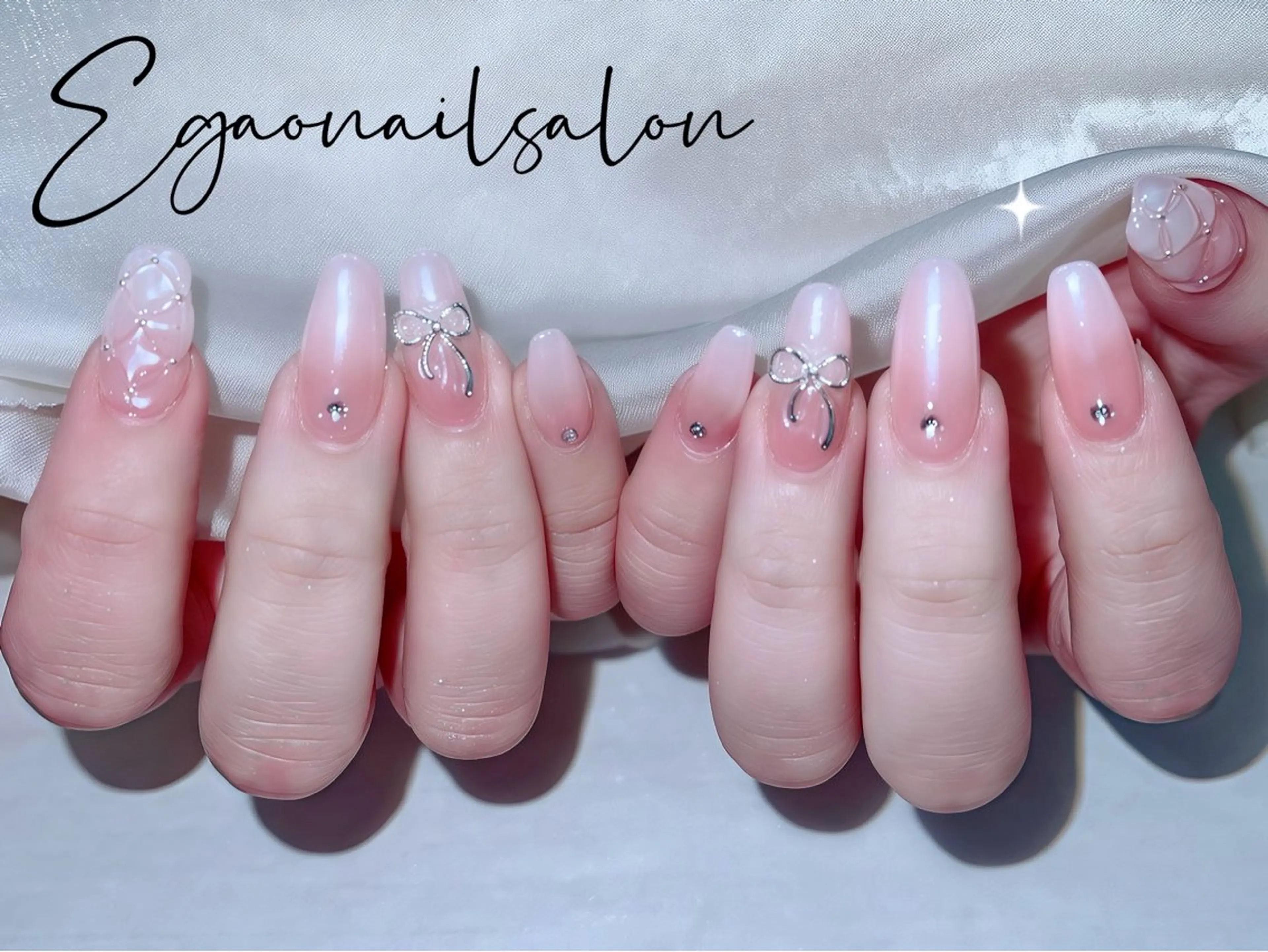 ネイル アートネイル フットネイル フレンチネイル ジェルネイル グラデーション Egao Nail Salonのネイルデザイン