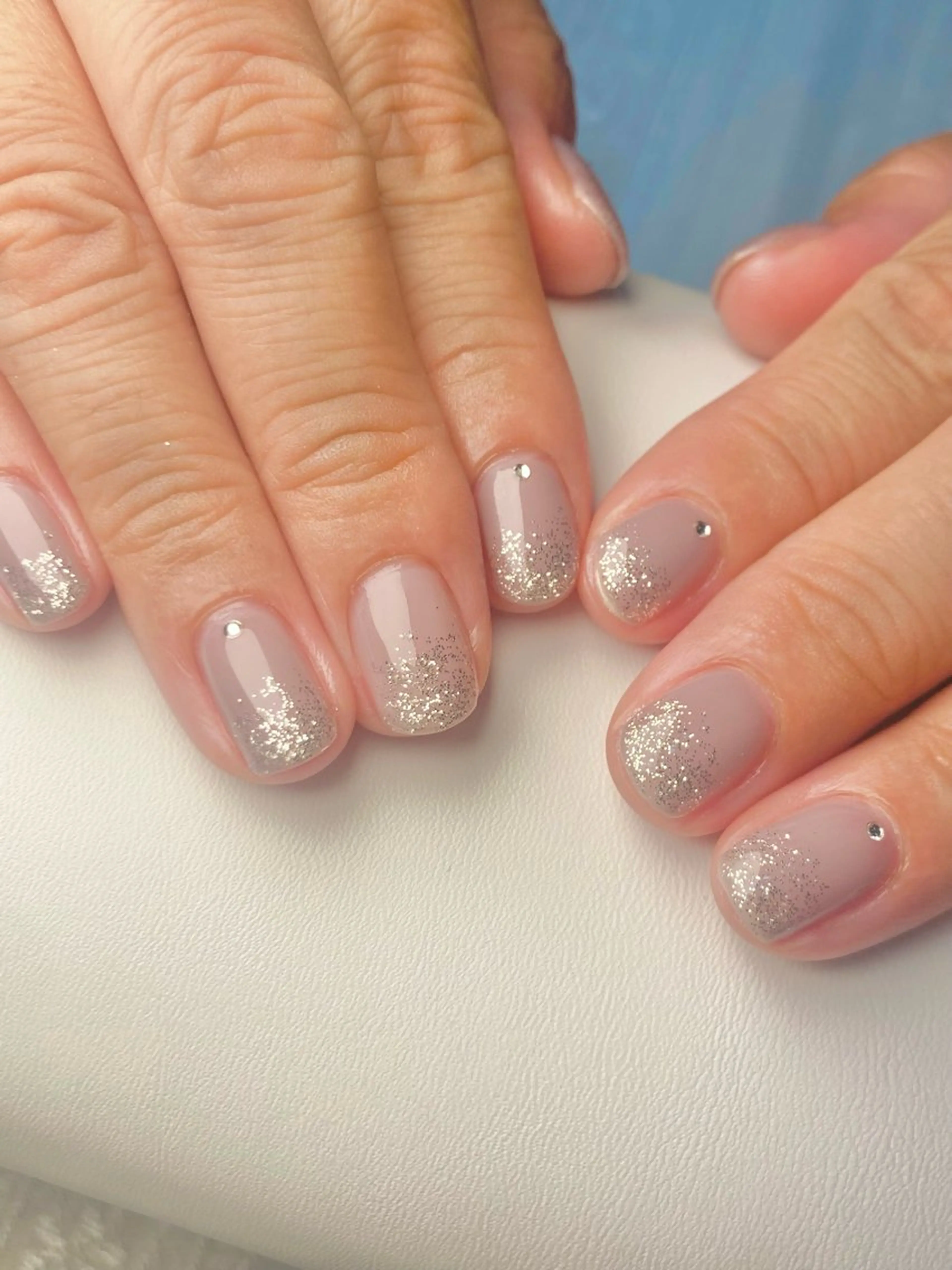 ネイル キラキラネイル ラメ(グリッター) シンプルネイル ストーンネイル ハンドネイル nail  salon pista所属・Ｋ． Michiのネイルデザイン
