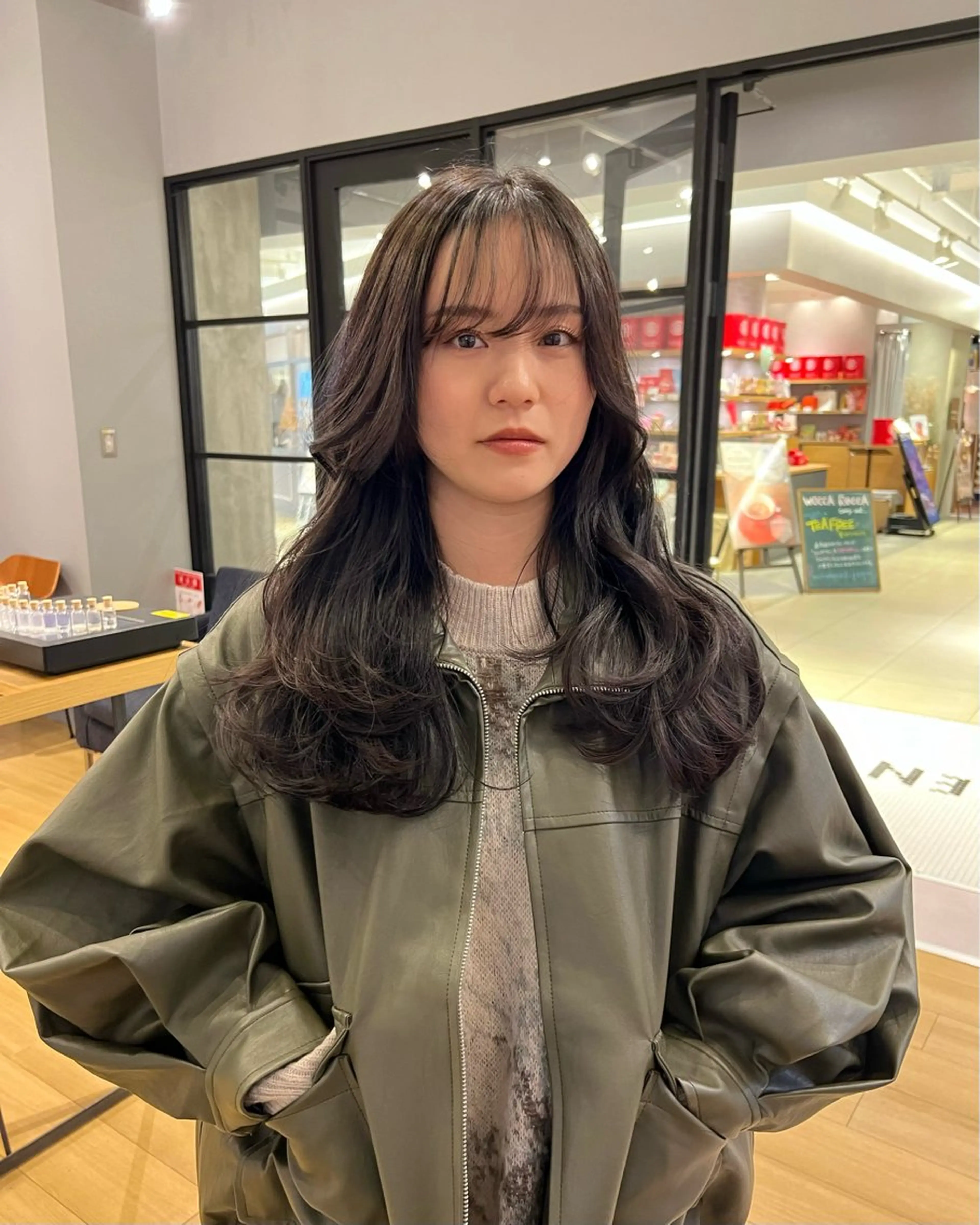 ロング パーマ 村中 仁人のヘアスタイル