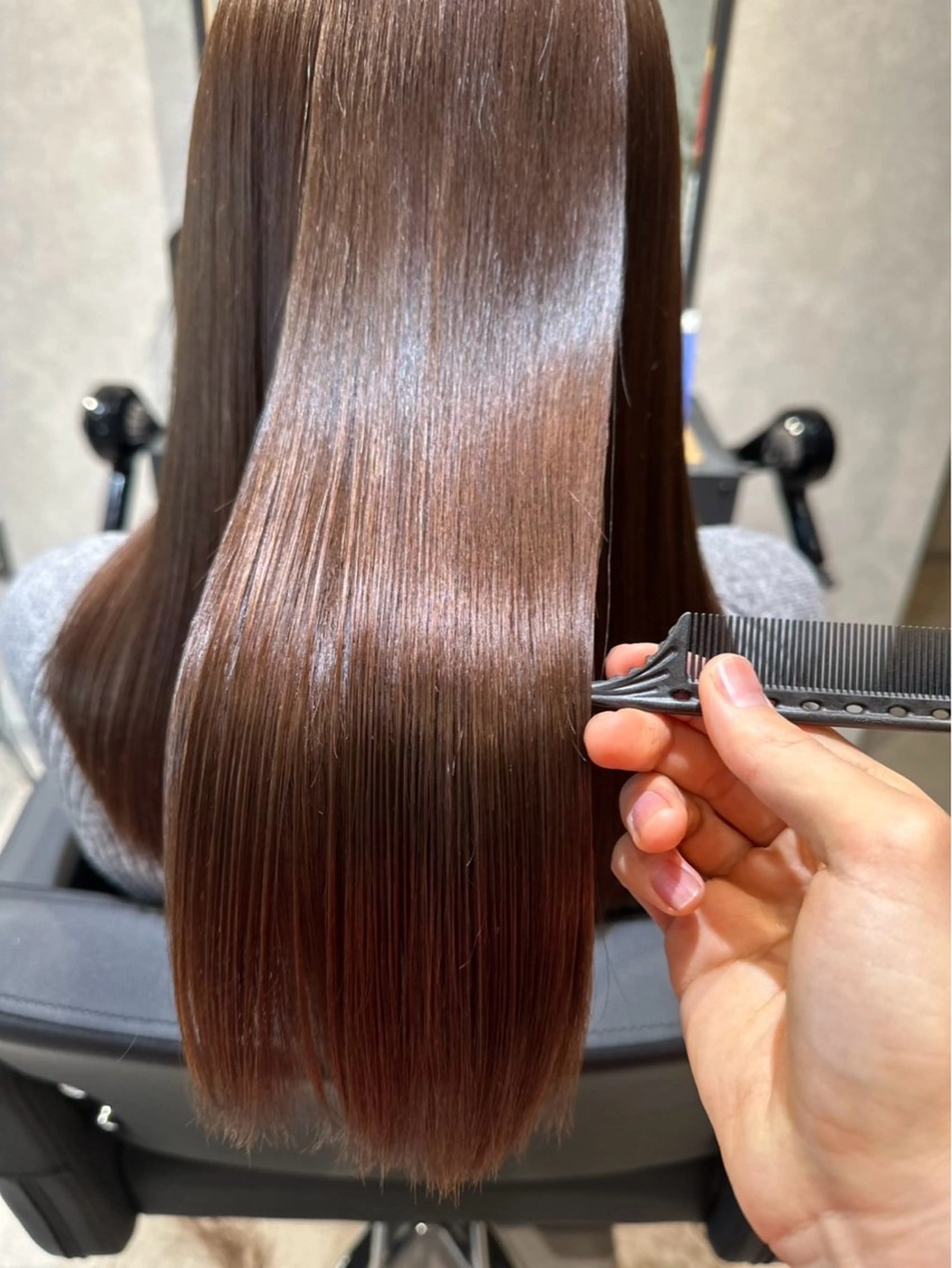 ロング 髪質改善 カット 縮毛矯正 hair salon 【ao.】所属・髪質改善/縮毛矯正 /TATSUYAのヘアスタイル