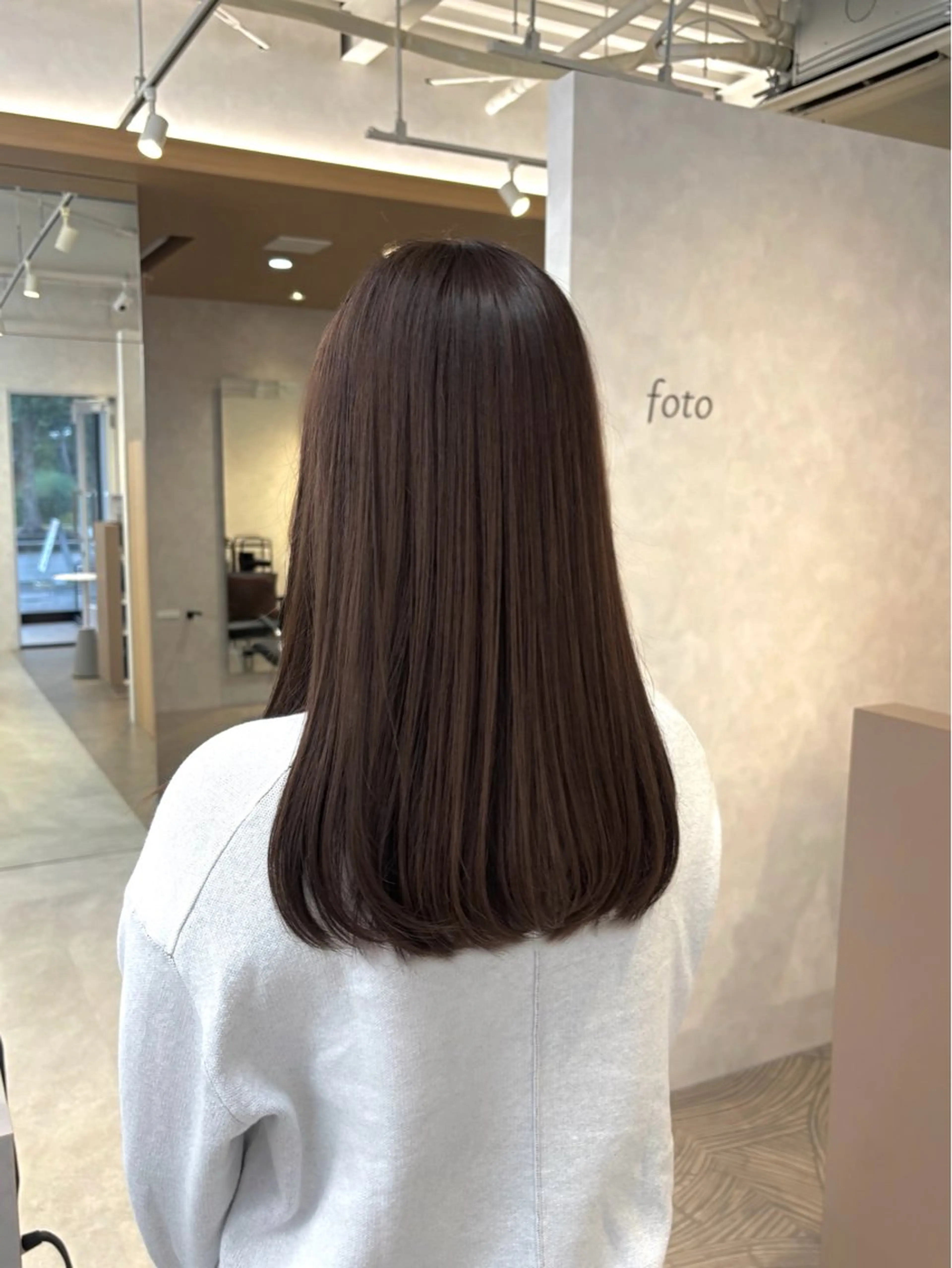 ロング カット ヘアカラー トリートメント yoshino /ナチュラル縮毛のヘアスタイル