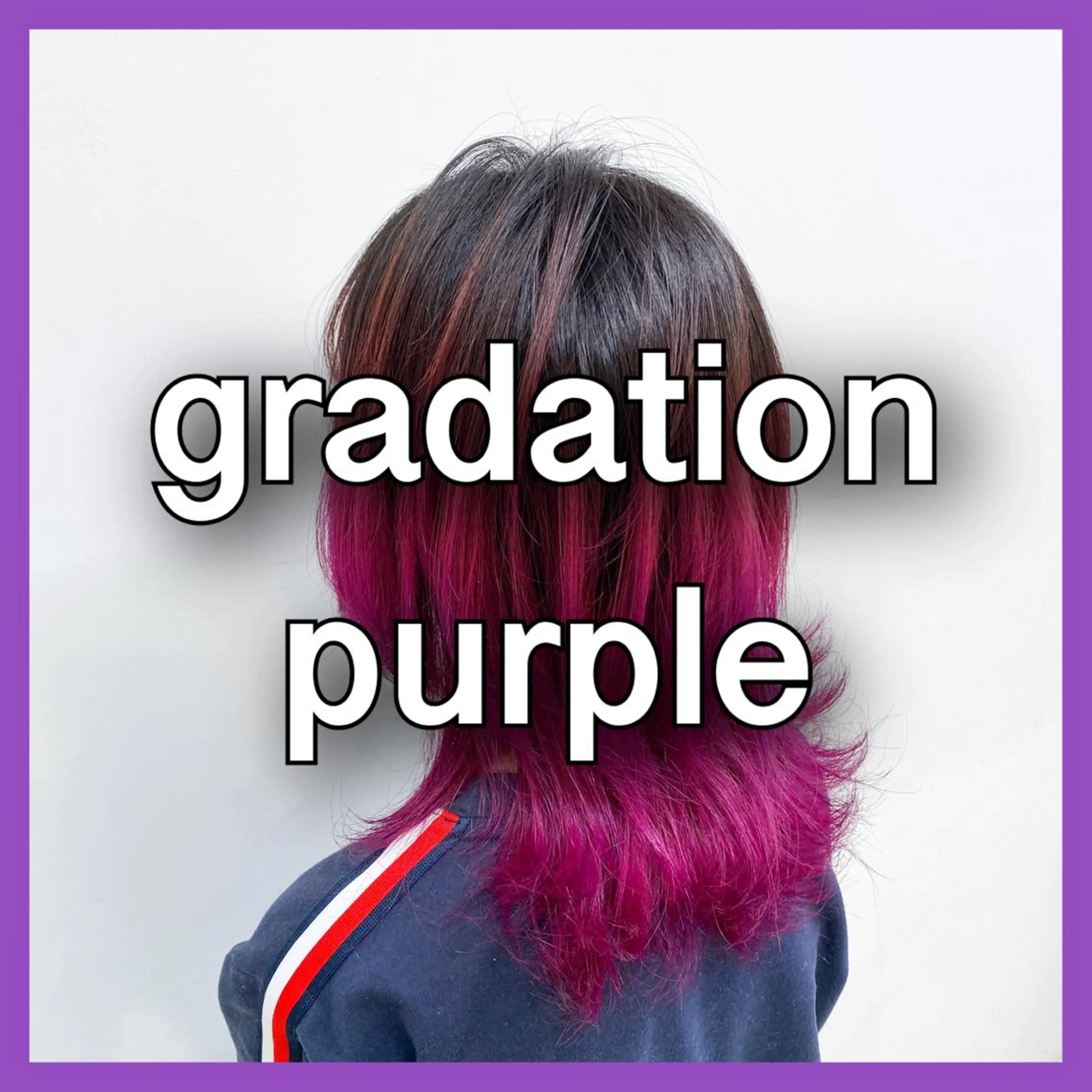 ミディアム カラー ヘアアレンジ グラデーションカラー パープルカラー カット ヘアカラー トリートメント ヘッドスパ ヘアセット ARiA by ECLART所属・💖韓国ヘアの匠 💖TAKUMI💖のヘアスタイル