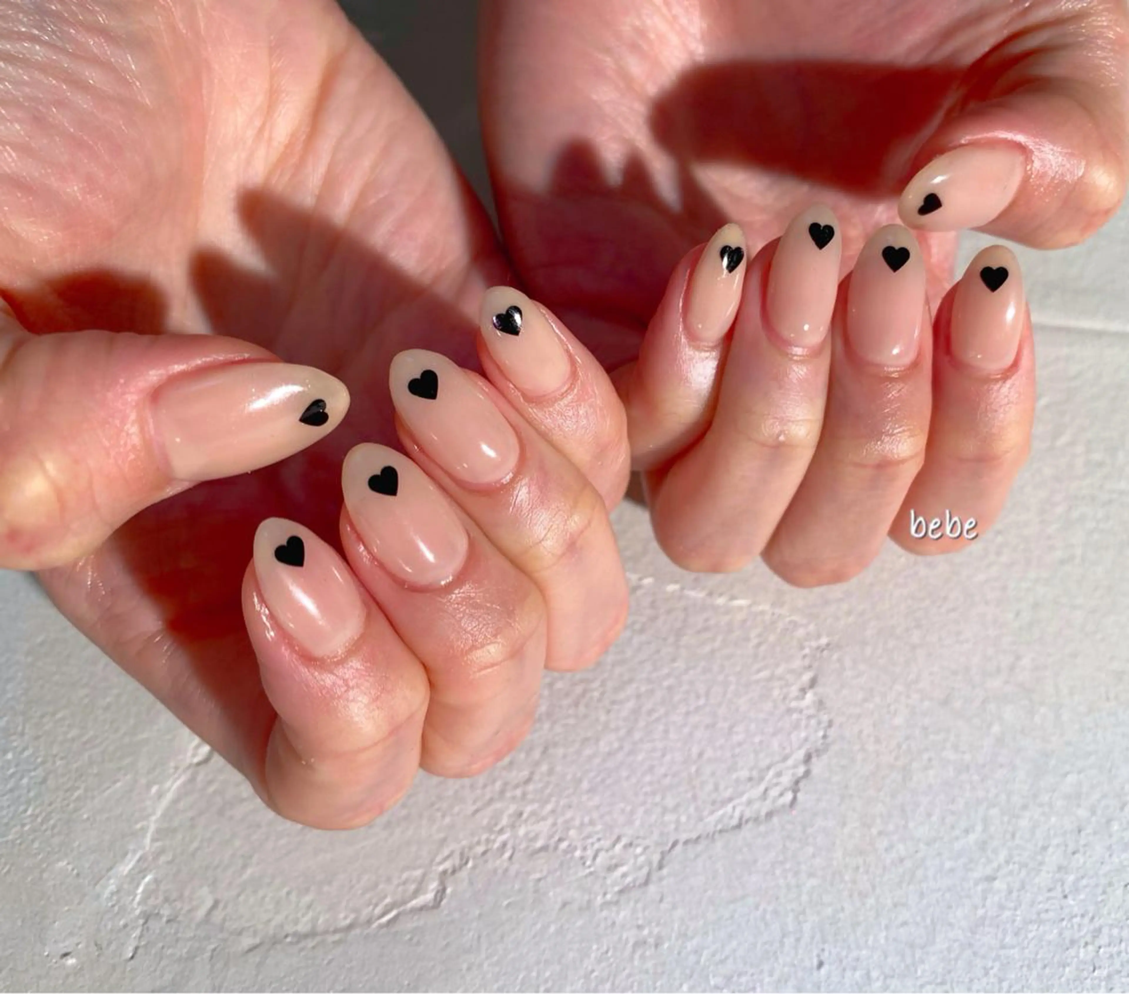 ネイル ハート ハンドネイル Ann. nail.tokyo所属・Ann nailのネイルデザイン