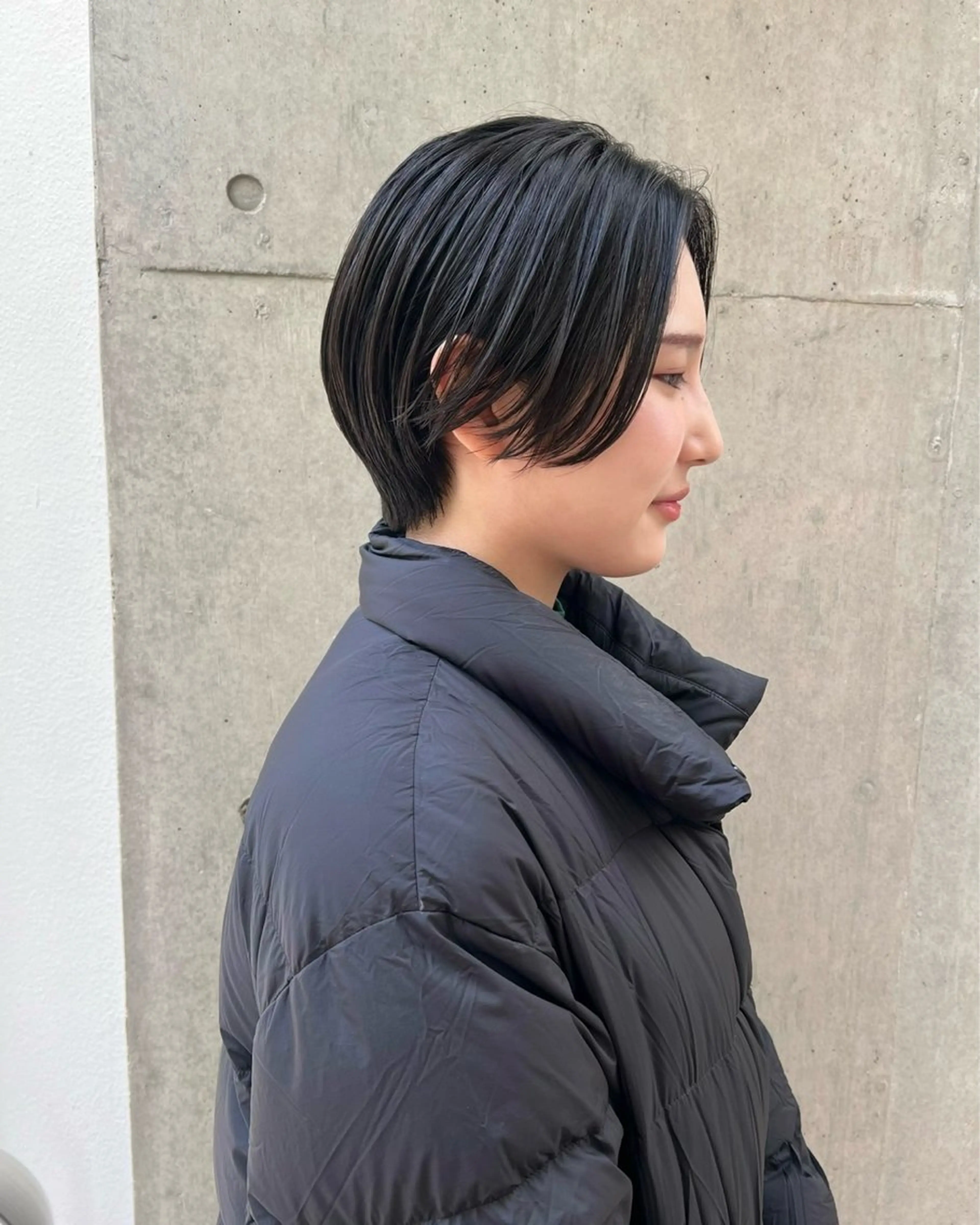 ショート カット センターパート/ 暖色カラーayuのヘアスタイル