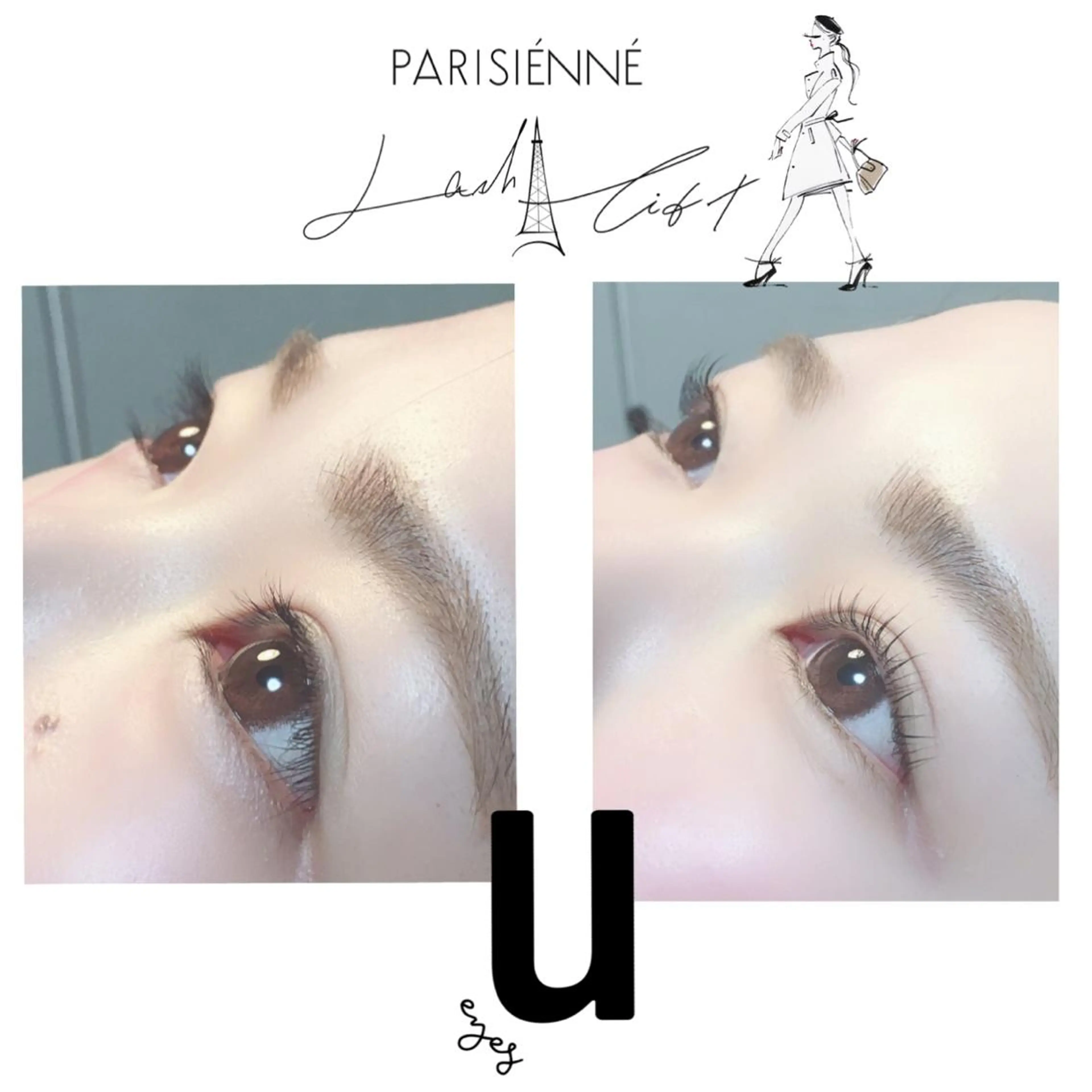 マツエク・マツパ パリジェンヌラッシュリフト u eyesのマツエク・マツパデザイン