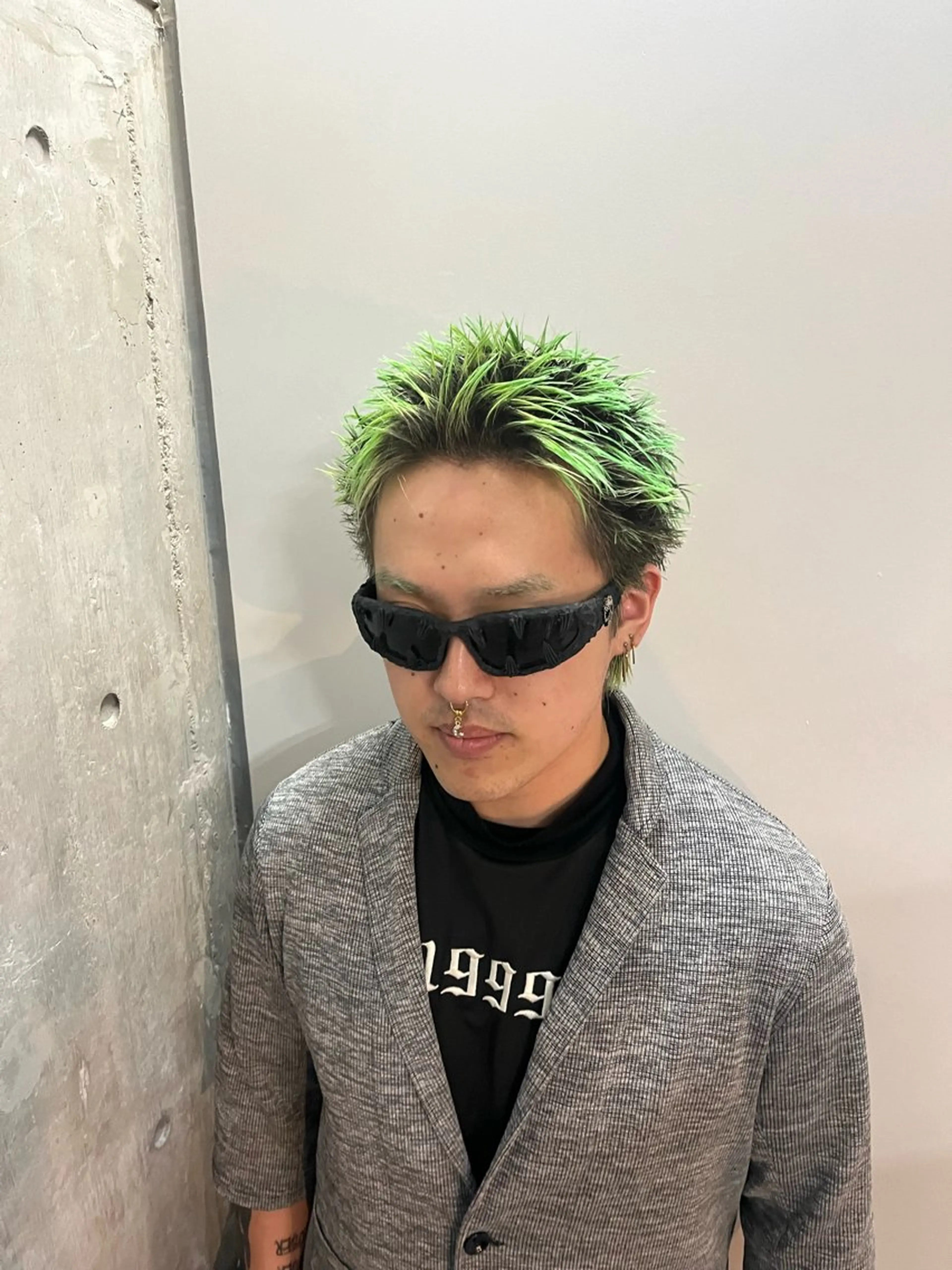 ショート カラー パーマ メンズ カット 🔥スパイキー 特化🔥菊水皐暉🔥のヘアスタイル