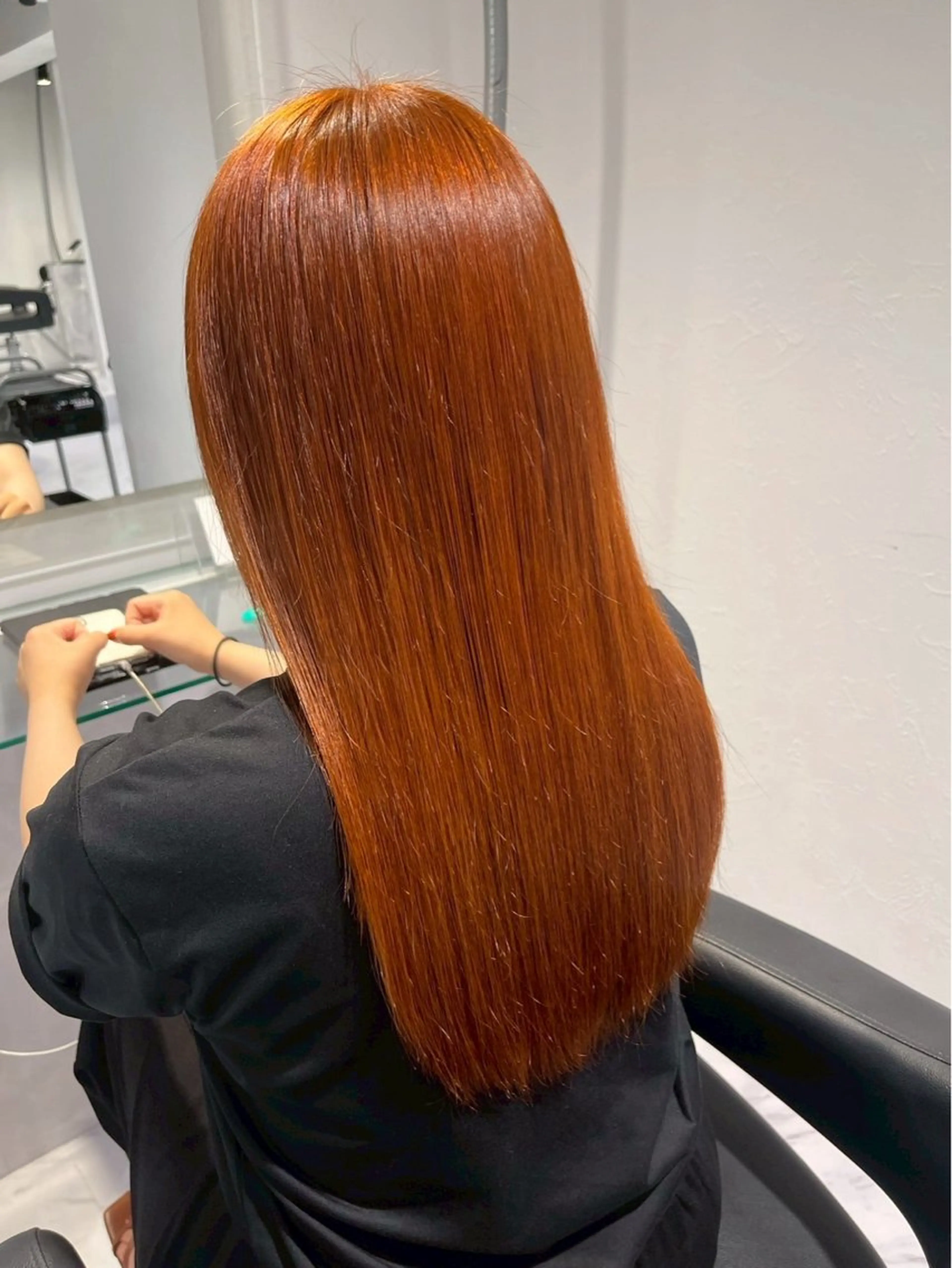 カラー 暖色カラー/オレンジ 🧡のんのヘアスタイル