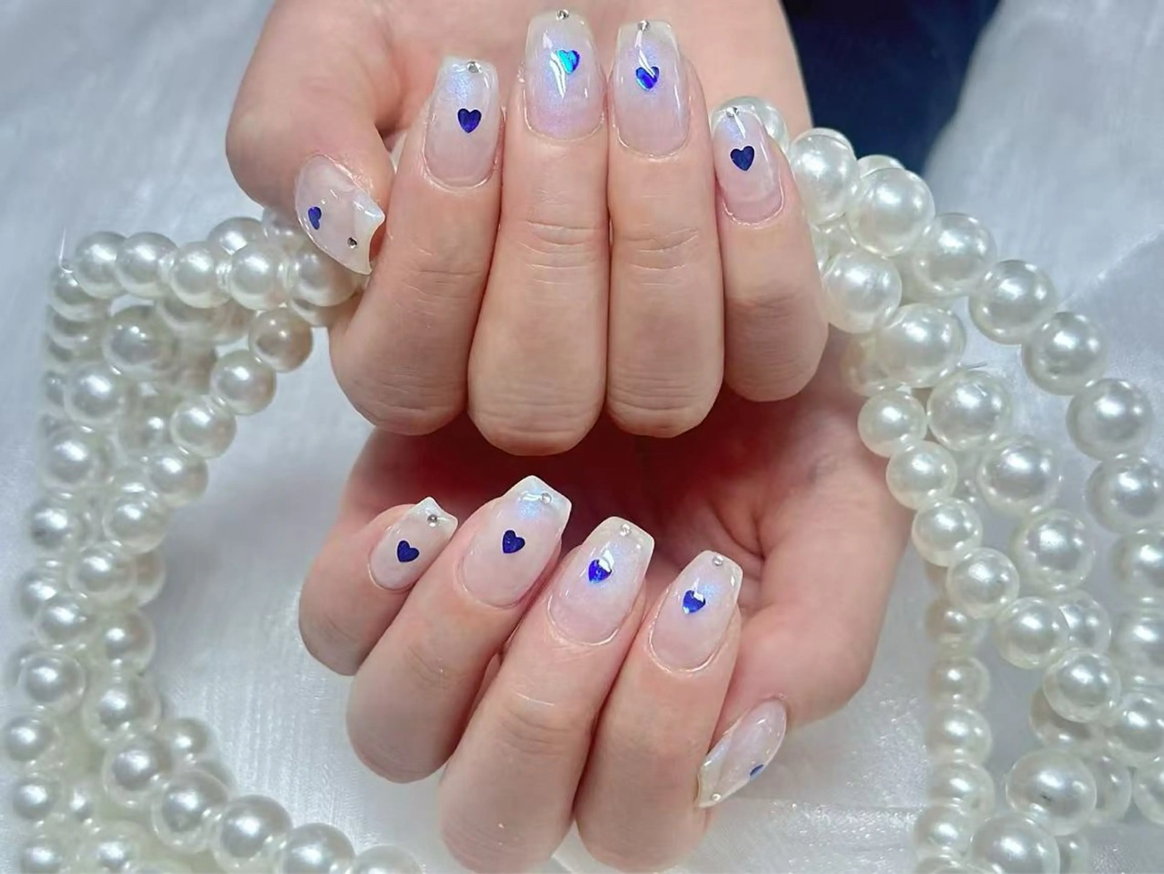 ネイル クリアネイル 成人式 フラッシュネイル フットネイル フレンチネイル 💫KASUMI 💅のネイルデザイン