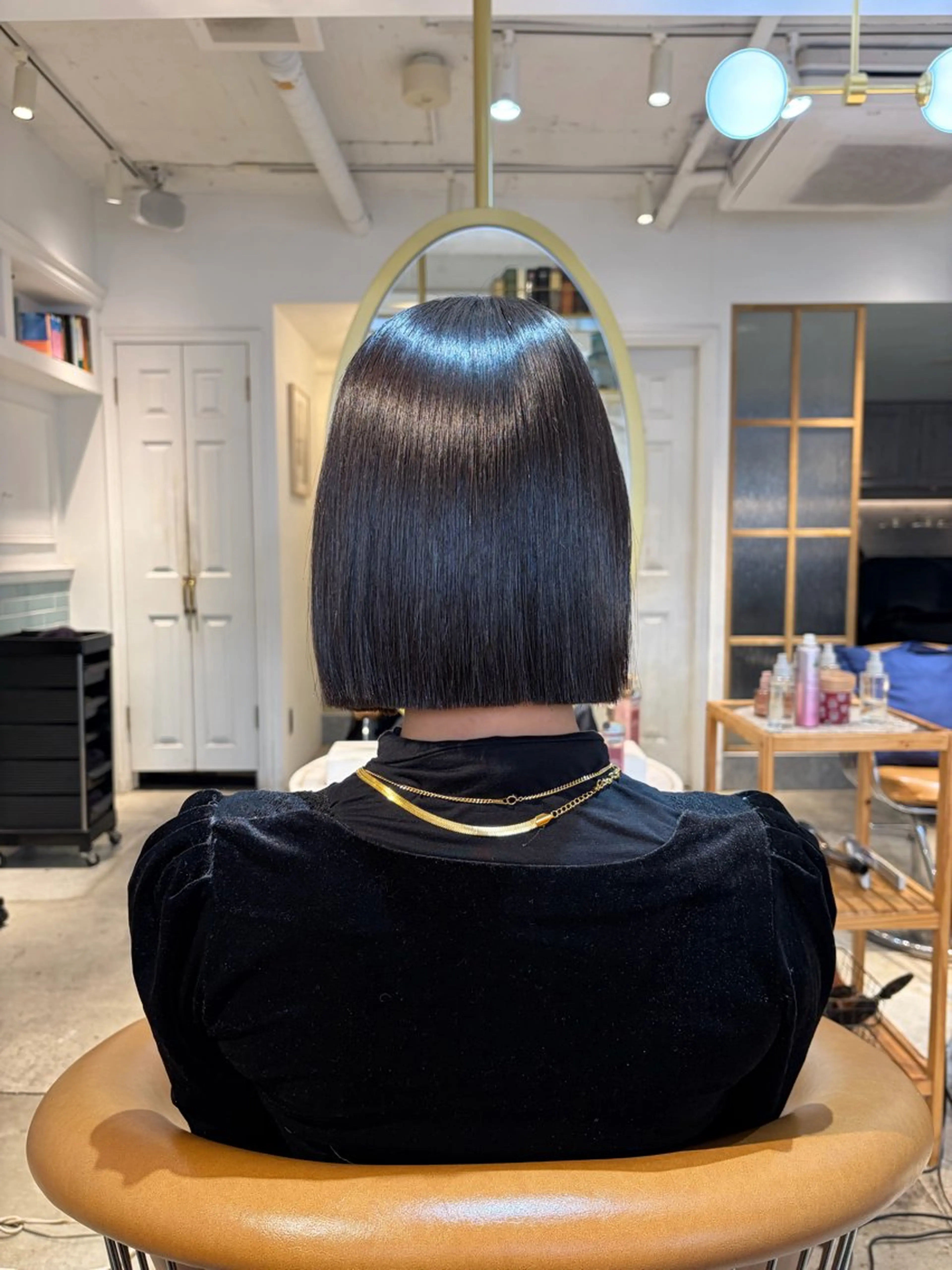 ミディアム ボブ 髪質改善 縮毛矯正 ヘアカラー トリートメント 髪質改善/ボブ /韓国/erikoのヘアスタイル