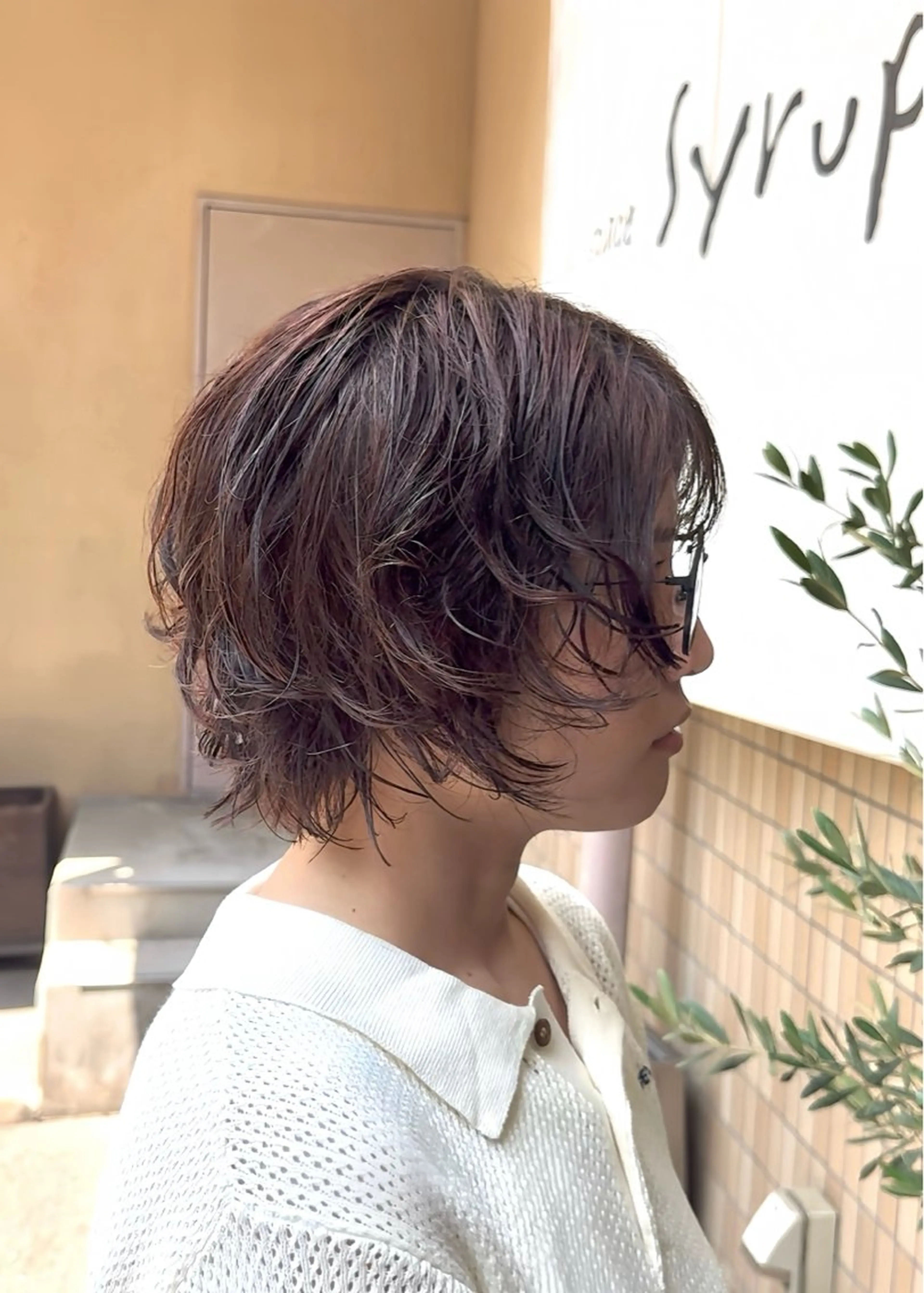 ショート パーマ ボブ デジタルパーマ カット パーマ トリートメント hair  space Syrup所属・レディースパーマ/ 合田  有一朗のヘアスタイル