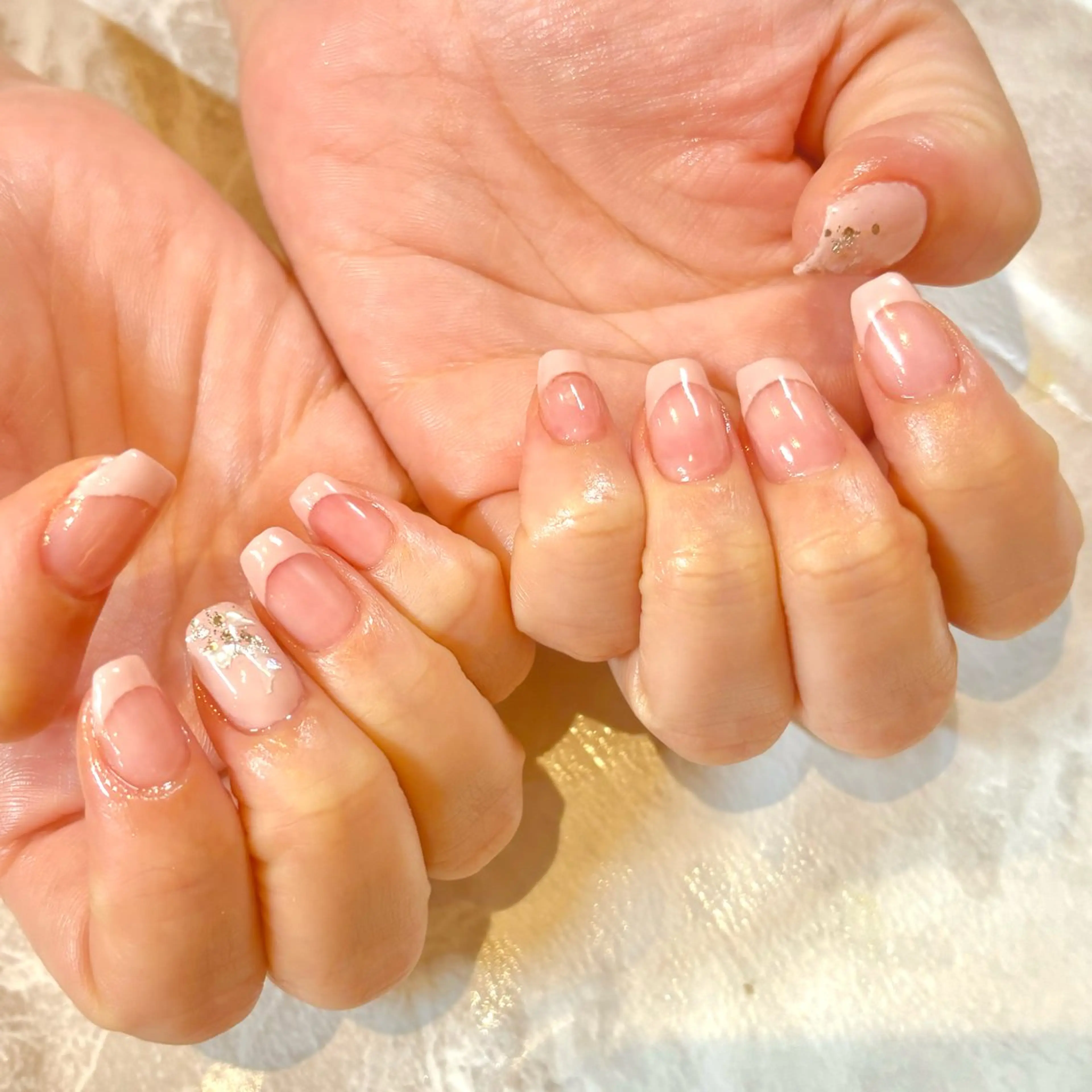 ネイル フレンチネイル パステルネイル ピンク 春ネイル SEPT NAIL こばやしのネイルデザイン