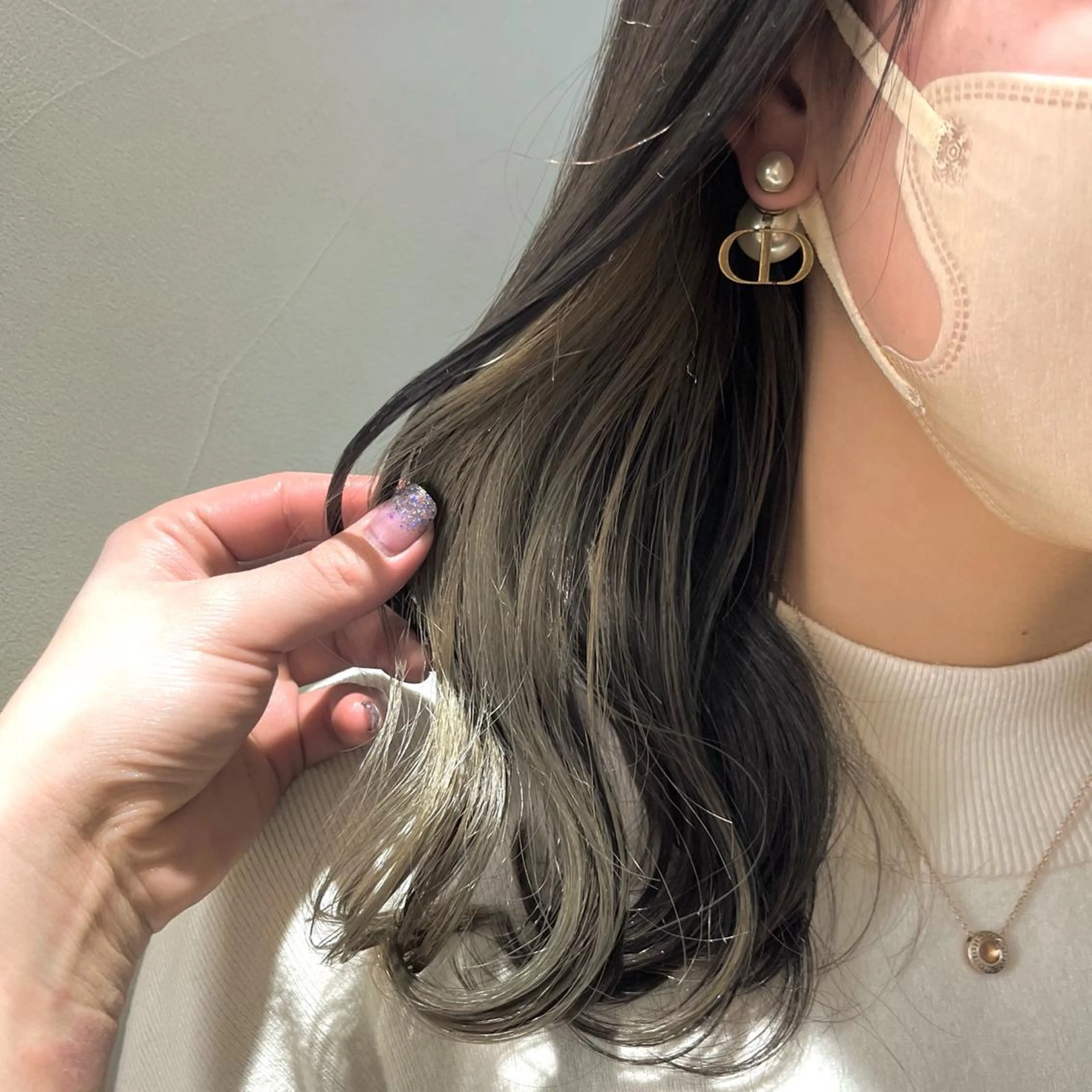 セミロング カラー ヘアカラー トリートメント ナミ🩶暗髪/暖色 ❤️/透明感/縮毛のヘアスタイル