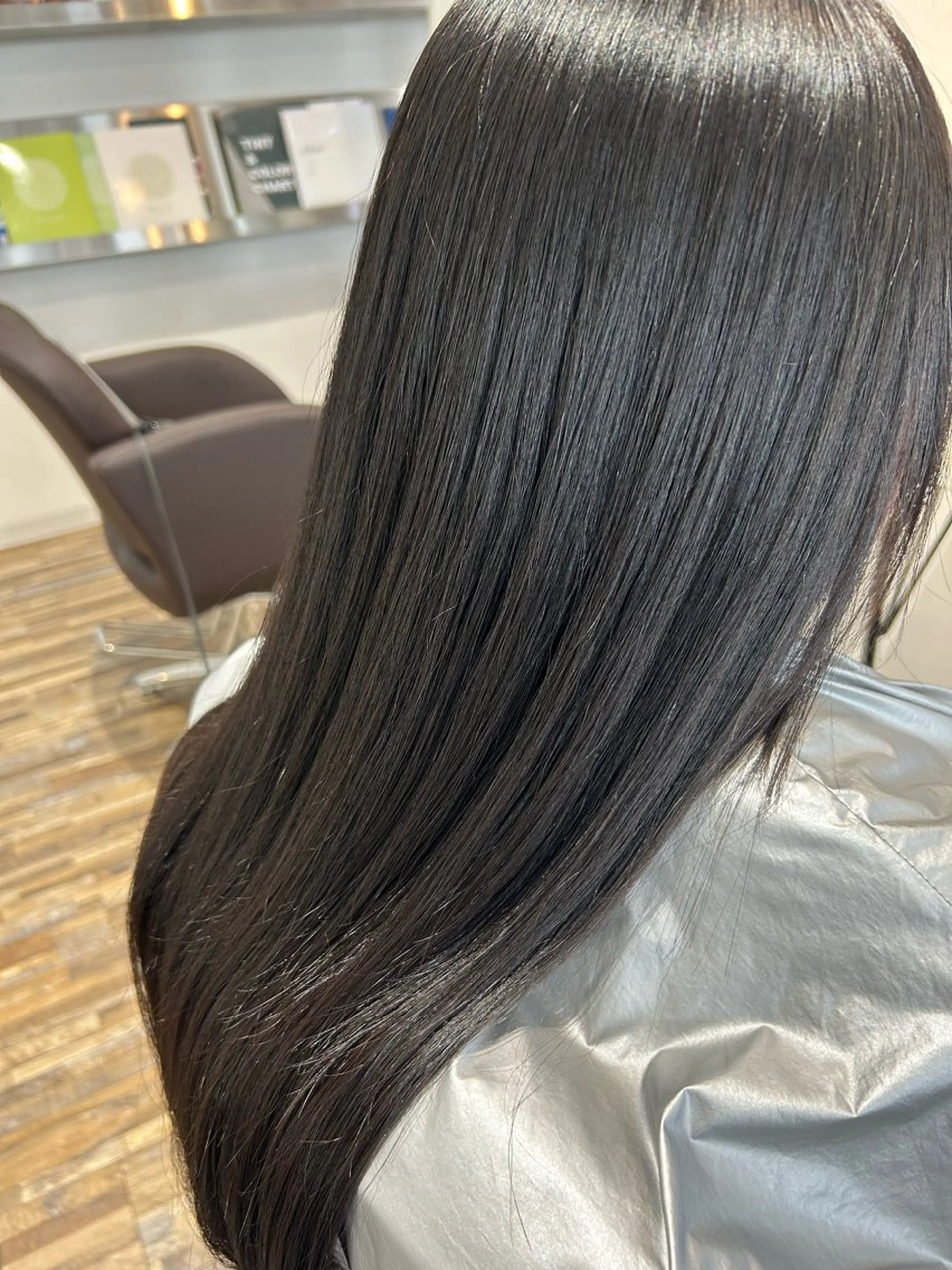 ロング 学生 縮毛矯正 カット 縮毛矯正 Hairsalon&Eyelash STORY富木島店所属・高木 瑶子のヘアスタイル