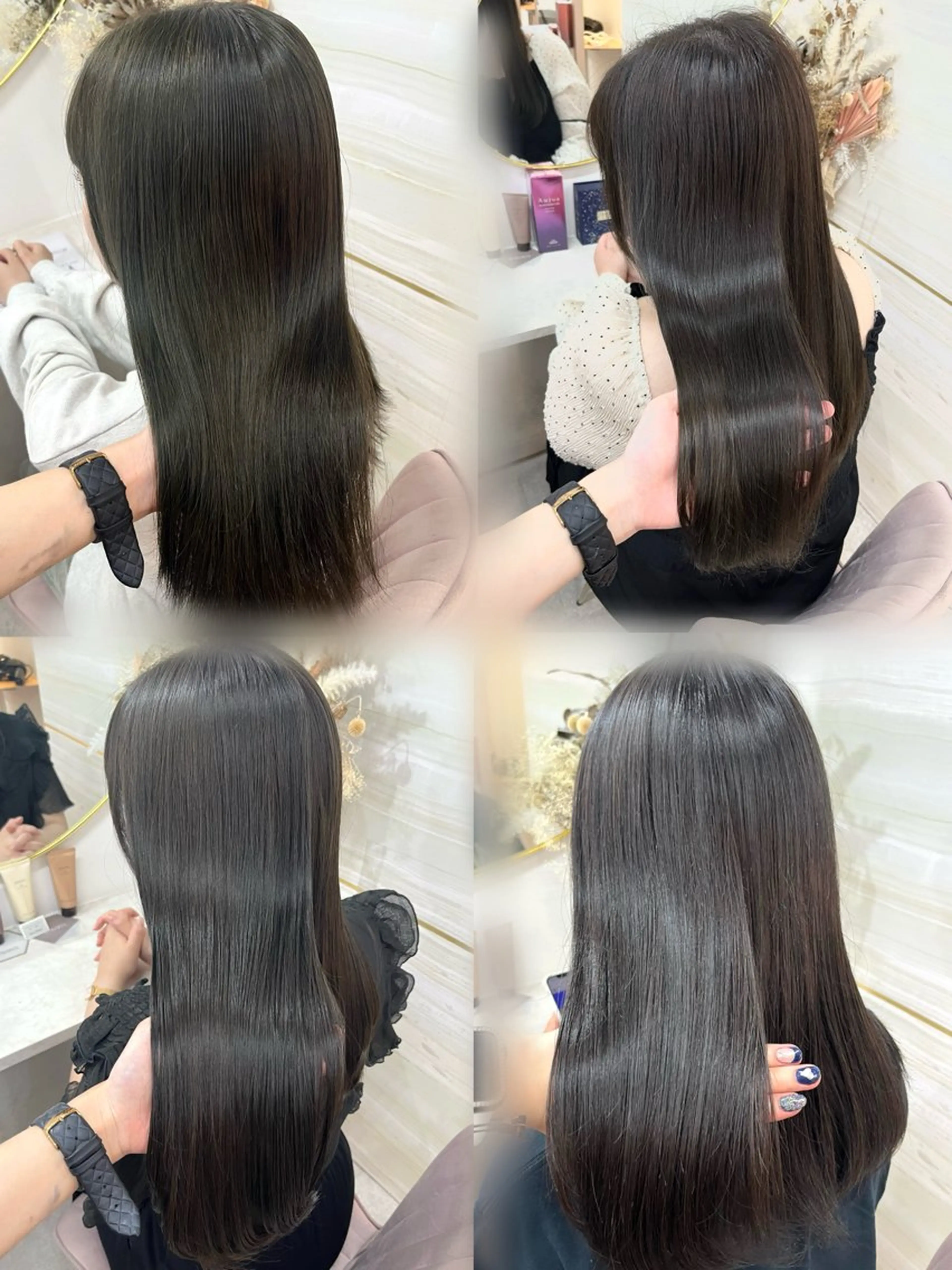 ロング カラー カット ヘアカラー 🏹Ami🏹艶髪 /オリーブカラーのヘアスタイル