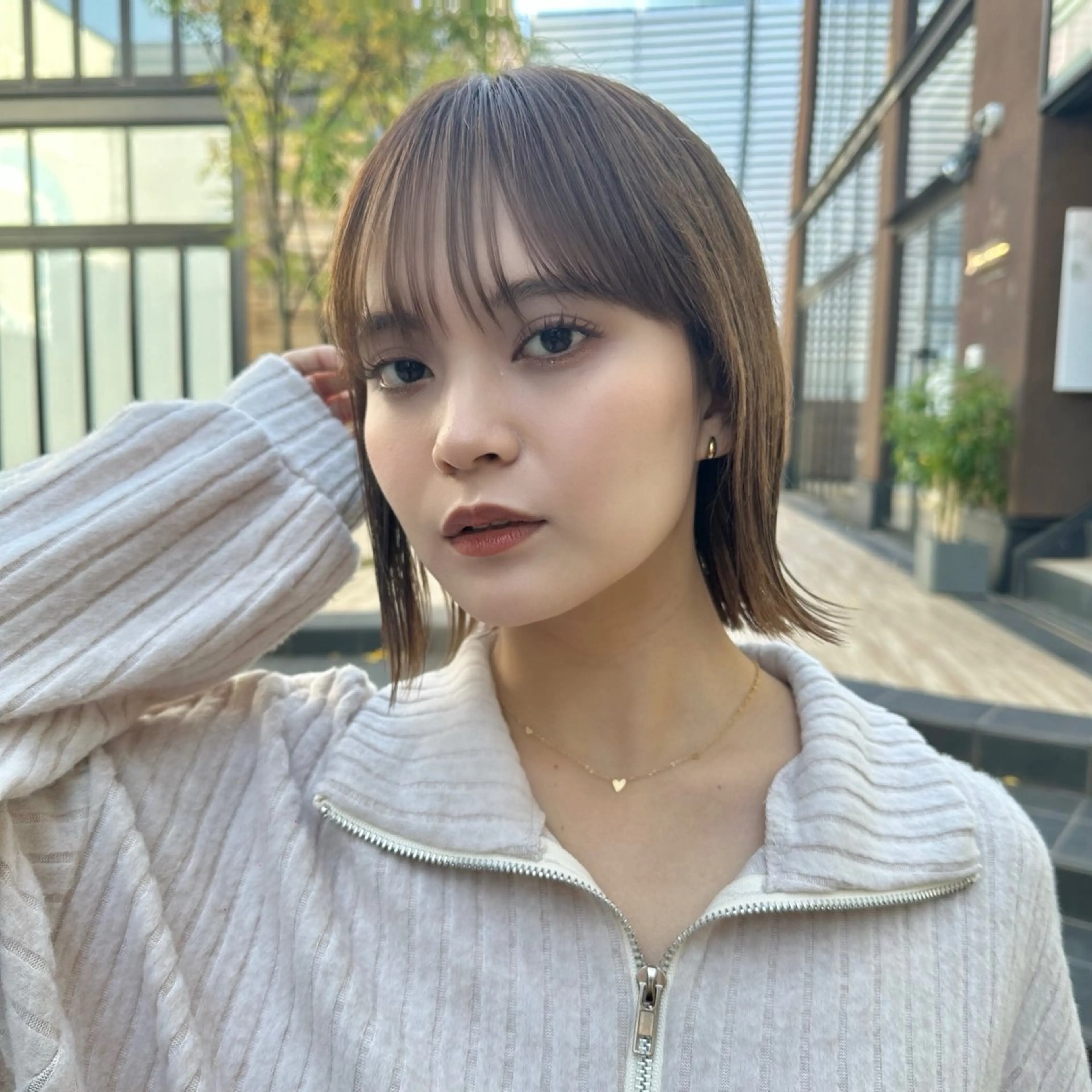 ミディアム 美髪縮毛矯正 /髪質改善のヘアスタイル