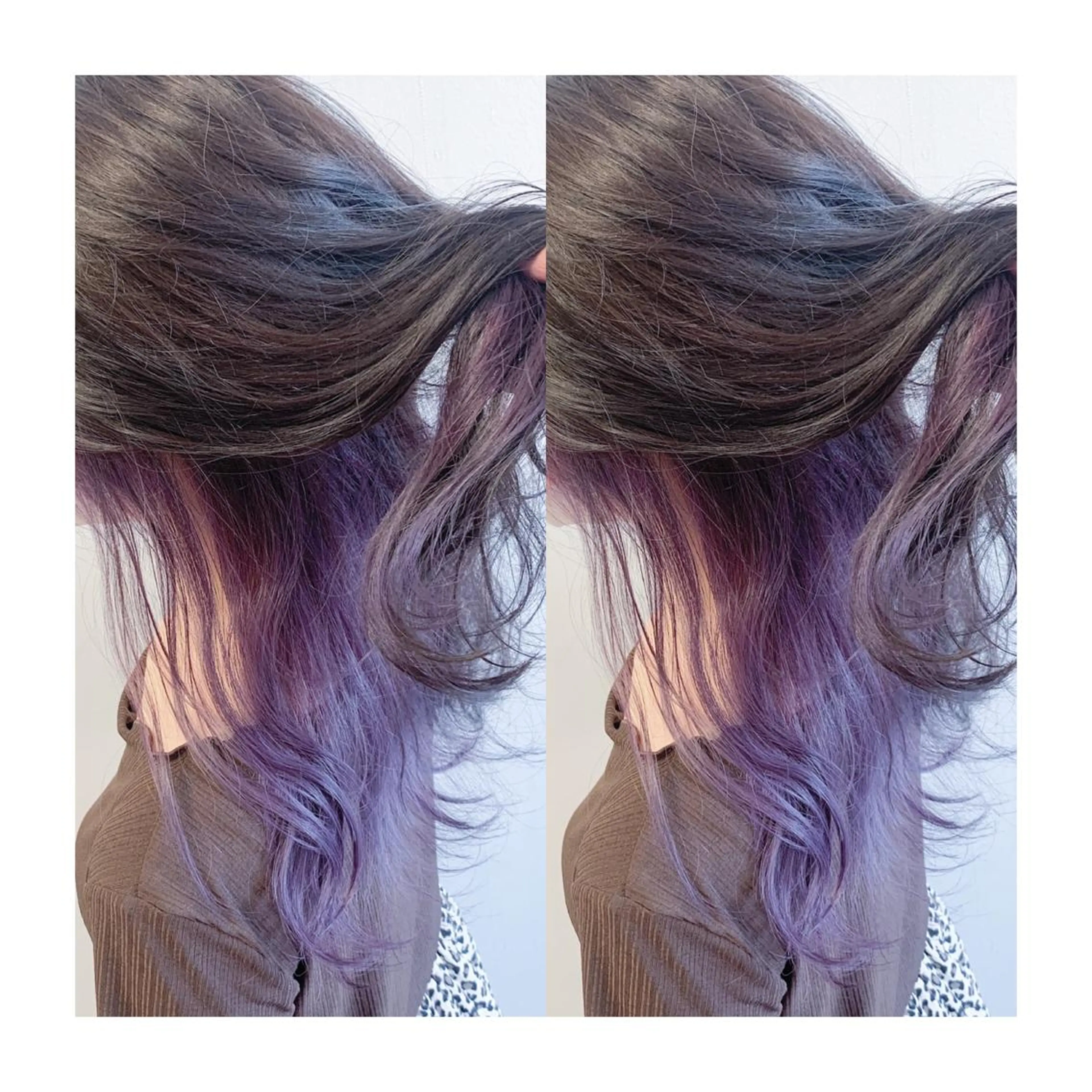 ロング カラー インナーカラー なんば髪質改善カラー Ardoreのヘアスタイル