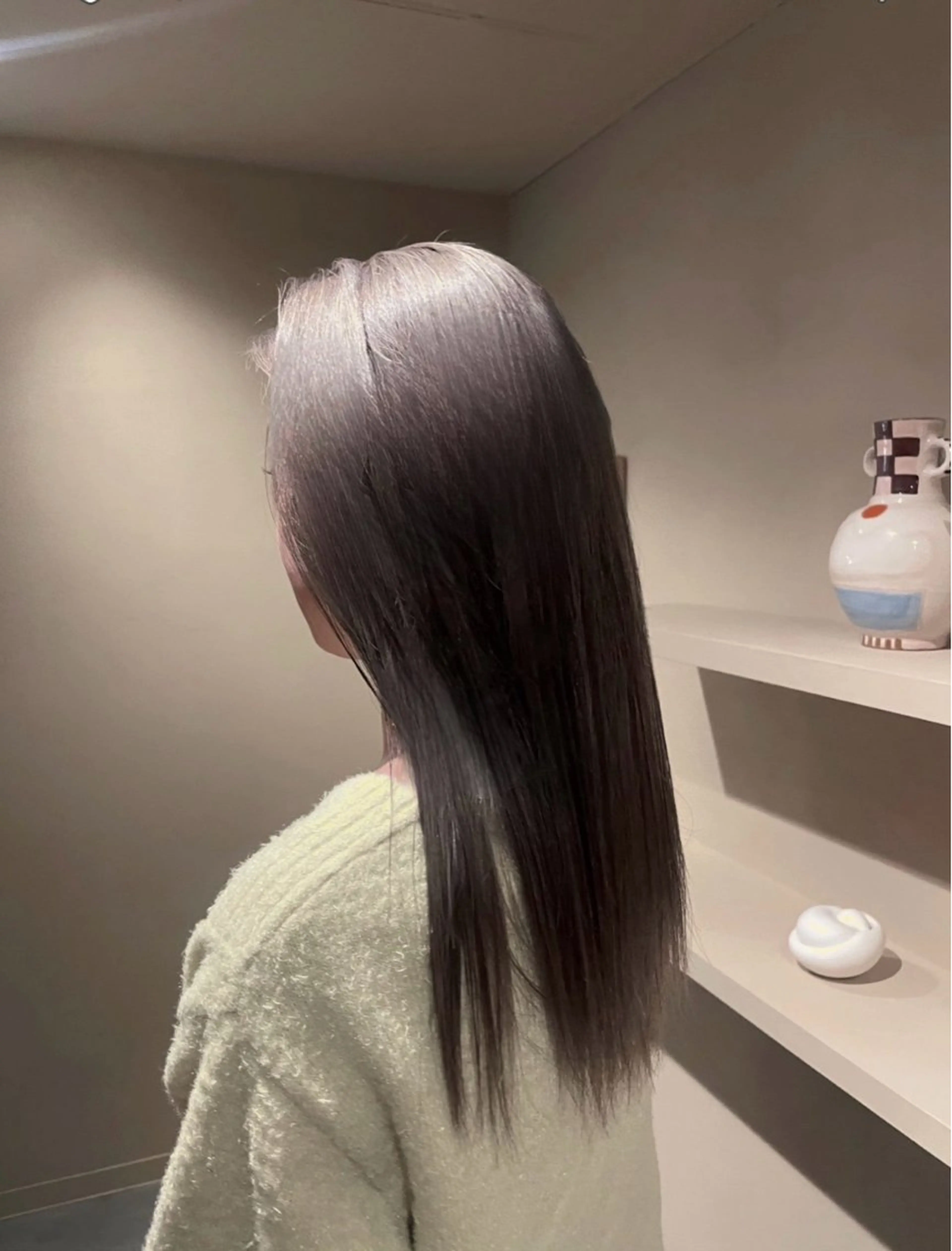 ロング カラー トリートメント ヘアカラー Dijon渋谷店所属・松本真尋🦕🍯🟠 アンニュイカラーのヘアスタイル