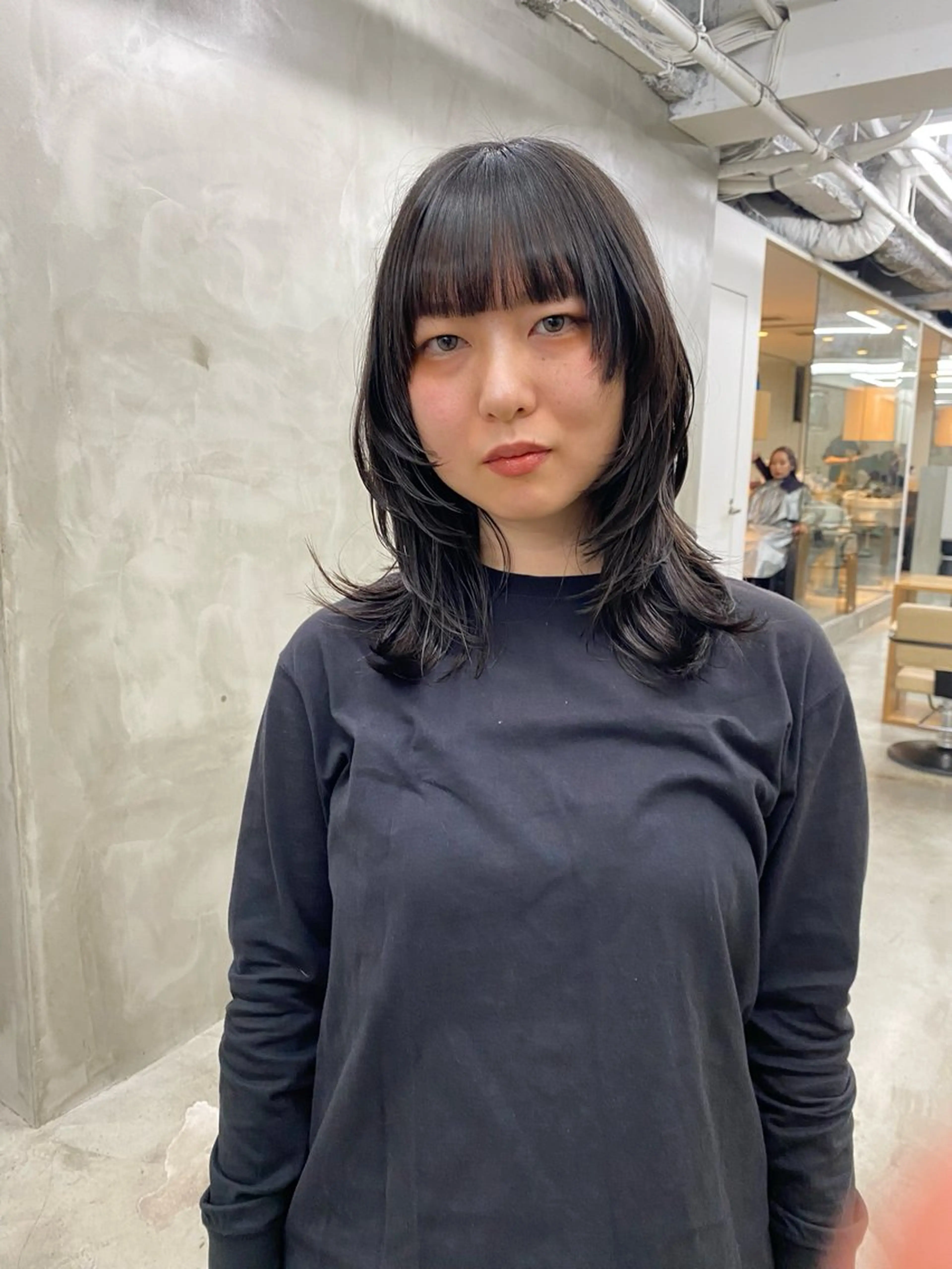 ミディアム カット ヘアカラー yiye 青山所属・無料カットモデル募集 🌱ひょうがのヘアスタイル