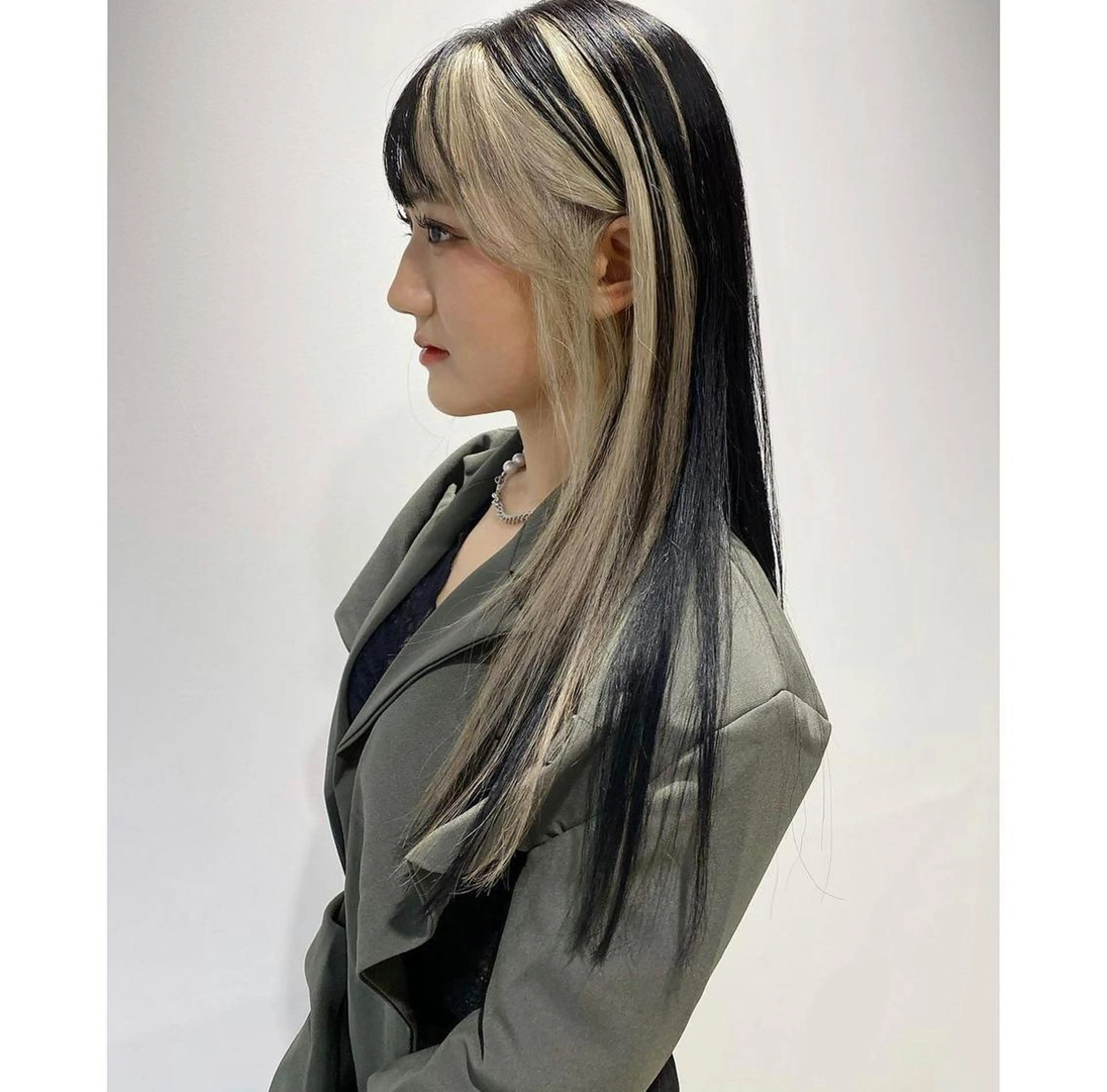 ロング カラー パーマ ヘアアレンジ メンズ デザインカラー 【姫カット】 ナカムラコウキのヘアスタイル