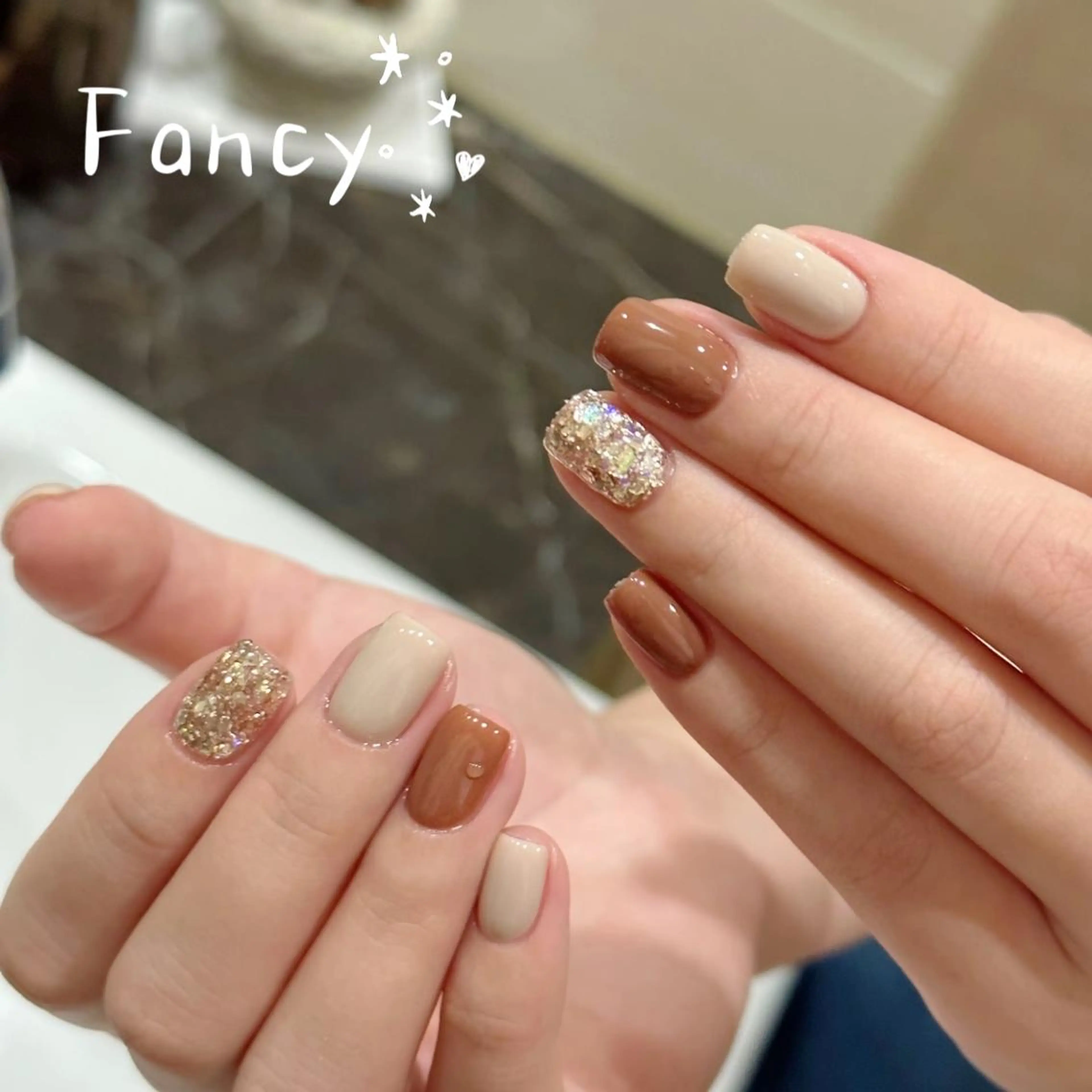 ネイル 長さ出し フットネイル フレンチネイル ガラスフレンチ 韓国ネイル Fancy ネイルサロン三軒茶屋のネイルデザイン