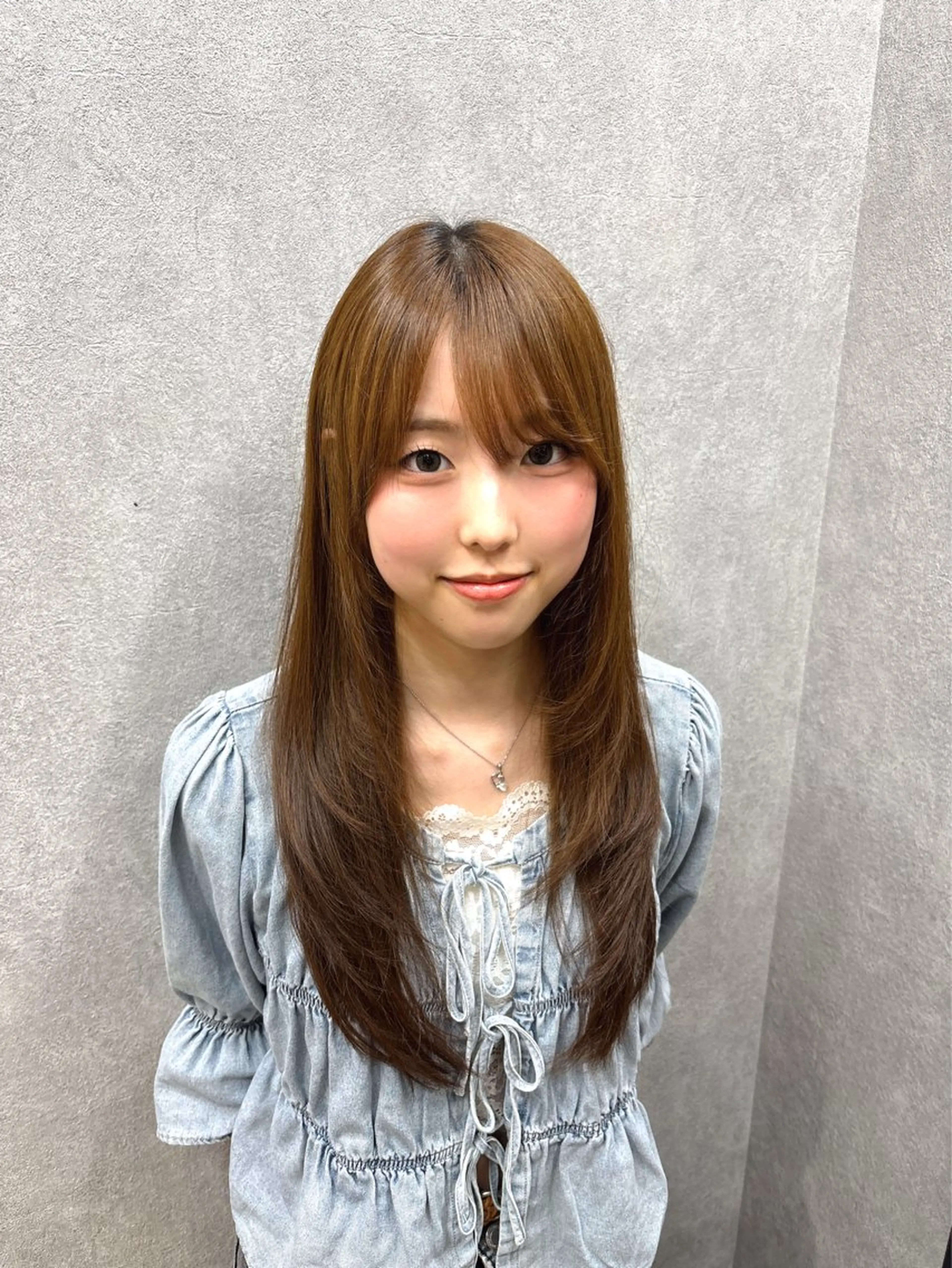 【🍂おすすめメニュー🍂】カット💇‍♀️➕艶カラー✨➕酸熱トリートメント🫶の写真