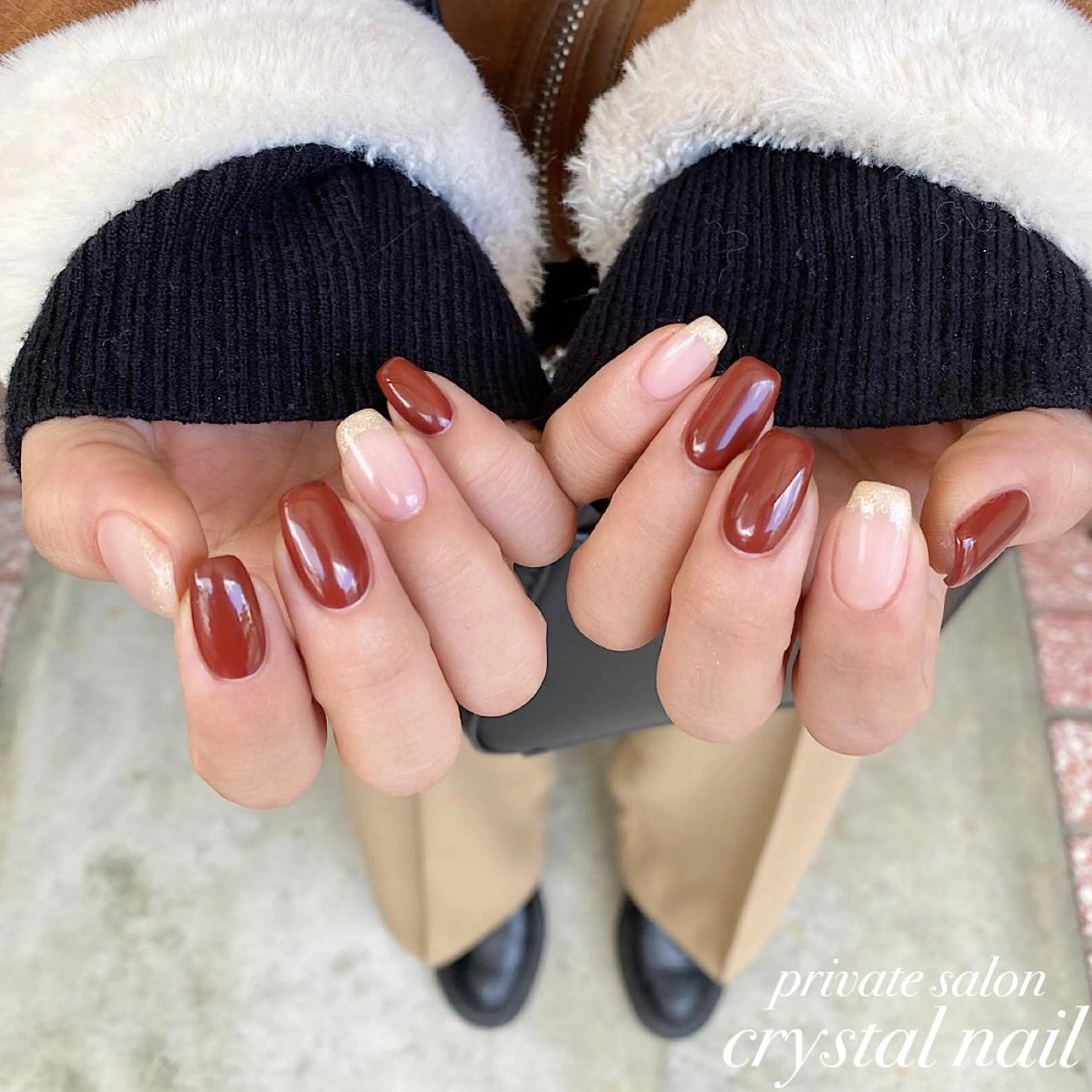 ネイル 冬ネイル Crystal Nailのネイルデザイン